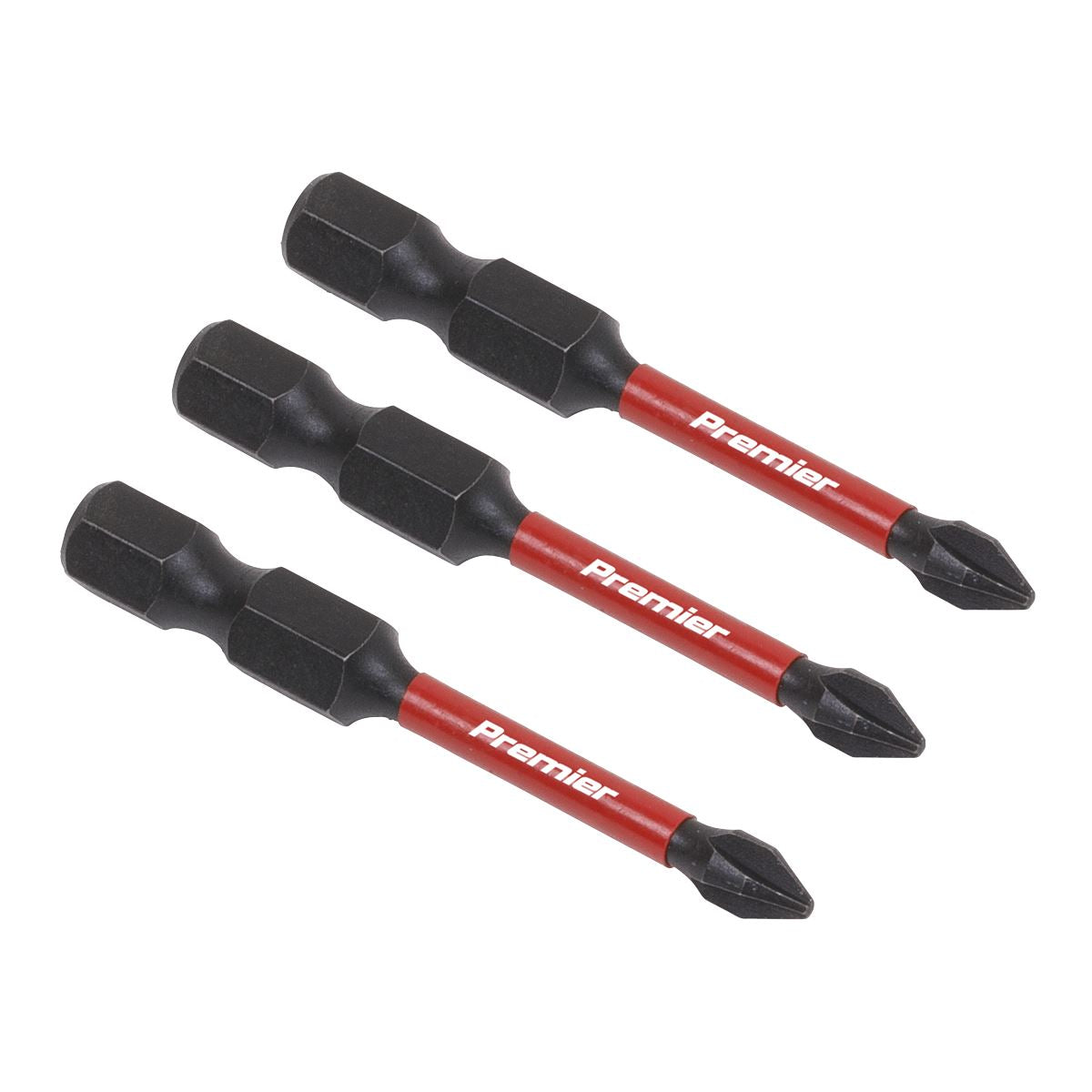 Sealey Premier Phillips #1 Impact Power Tool Bits 50mm - 3pc