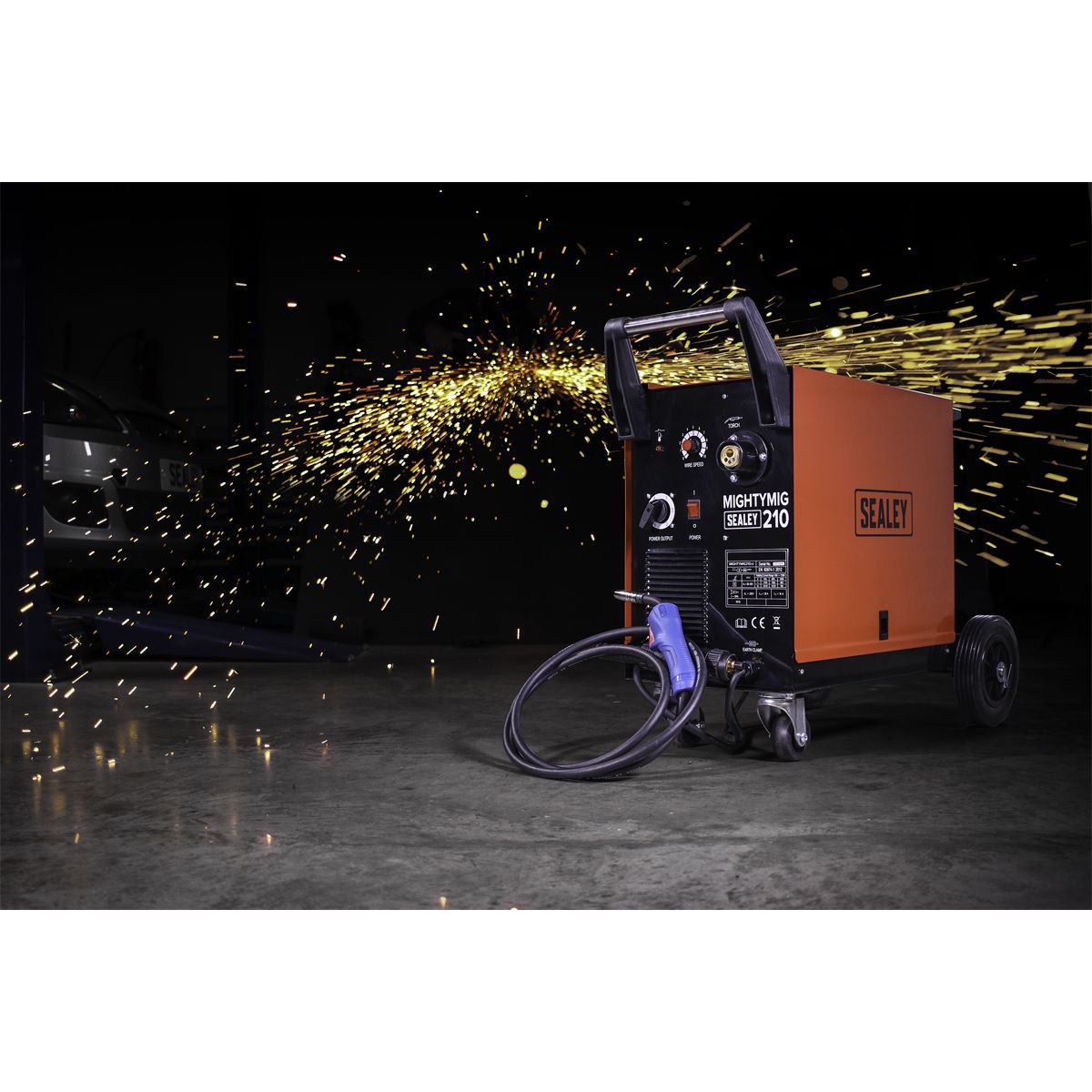 Sealey Professional Gas/No-Gas MIG Welder 210A with Euro Torch