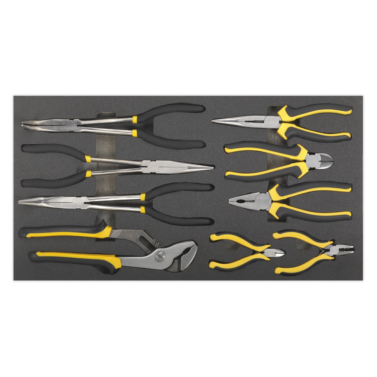 Siegen by Sealey Tool Tray with Pliers Set 9pc