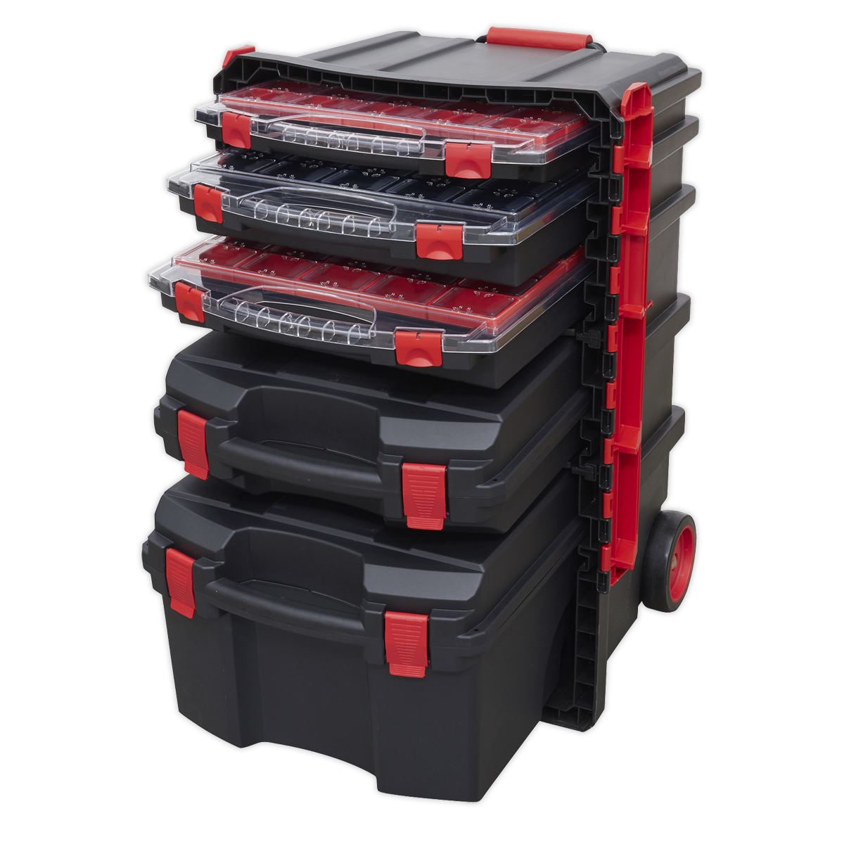 Sealey Professional Mobile Toolbox with 5 Removable Storage Cases