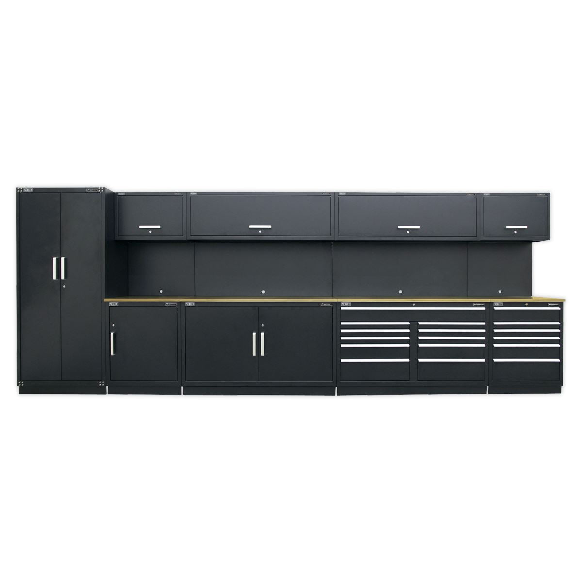 Sealey Premier Premier 5.6m Storage System - Oak Worktop