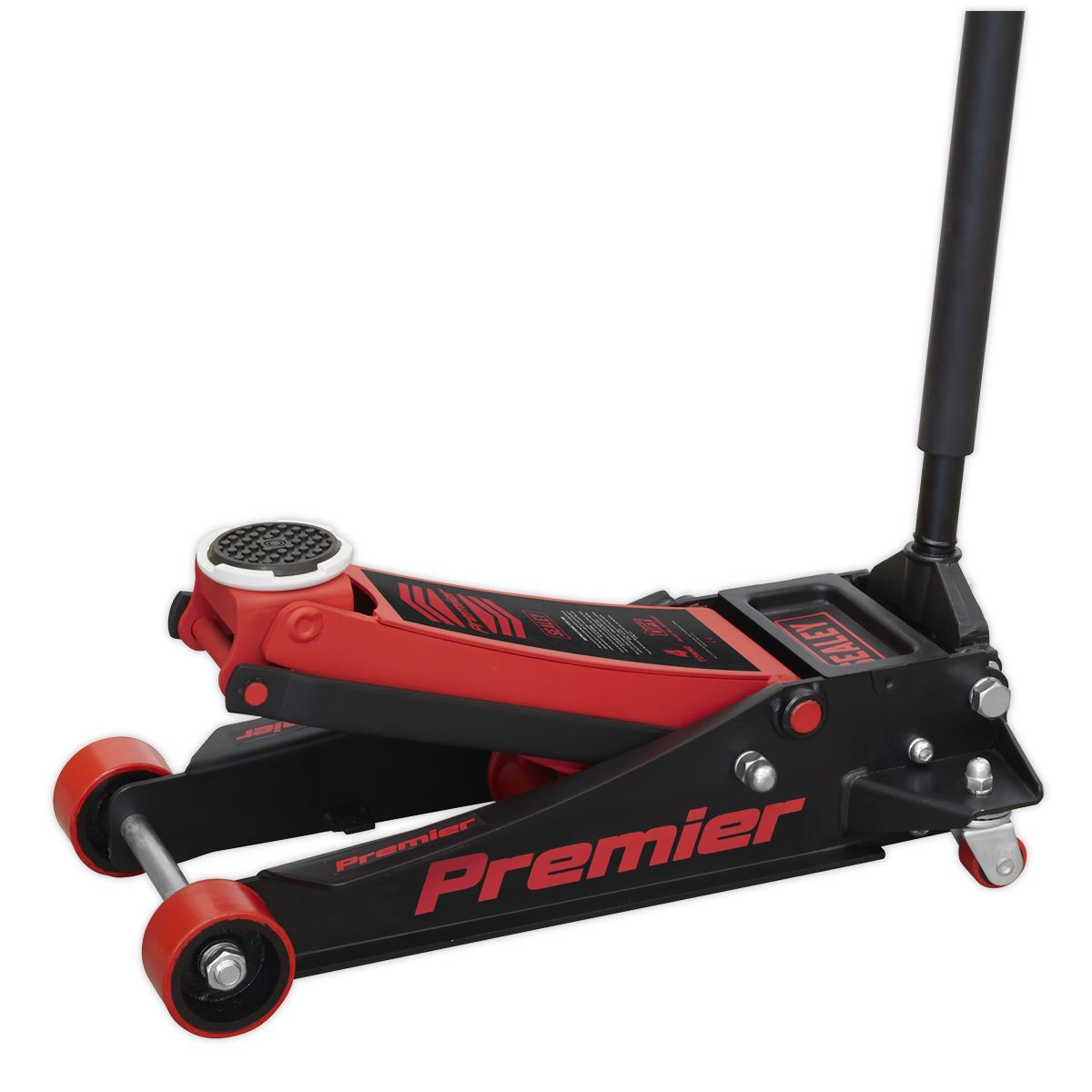 Sealey Premier Premier Low Profile Trolley Jack with Rocket Lift 4 Tonne - Red