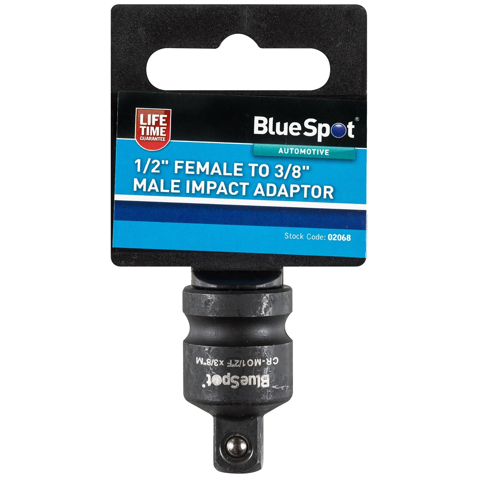 BlueSpot Impact Socket Adaptor 1/2" Female to 3/8" Male Reducer