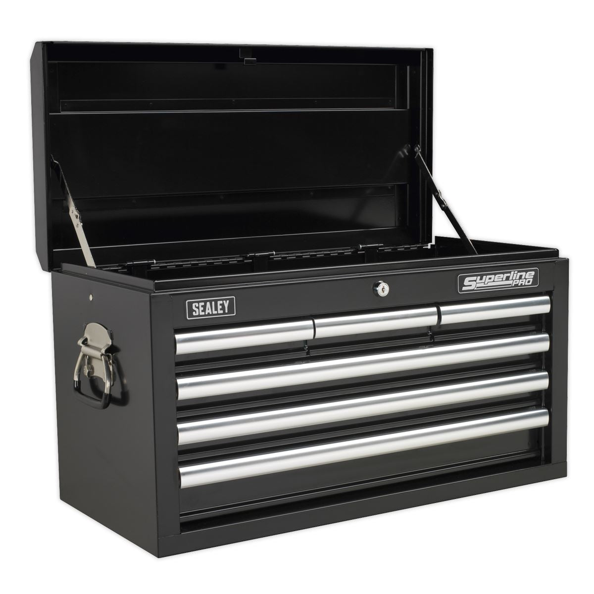 Sealey Superline Pro Topchest 6 Drawer with Ball-Bearing Slides - Black