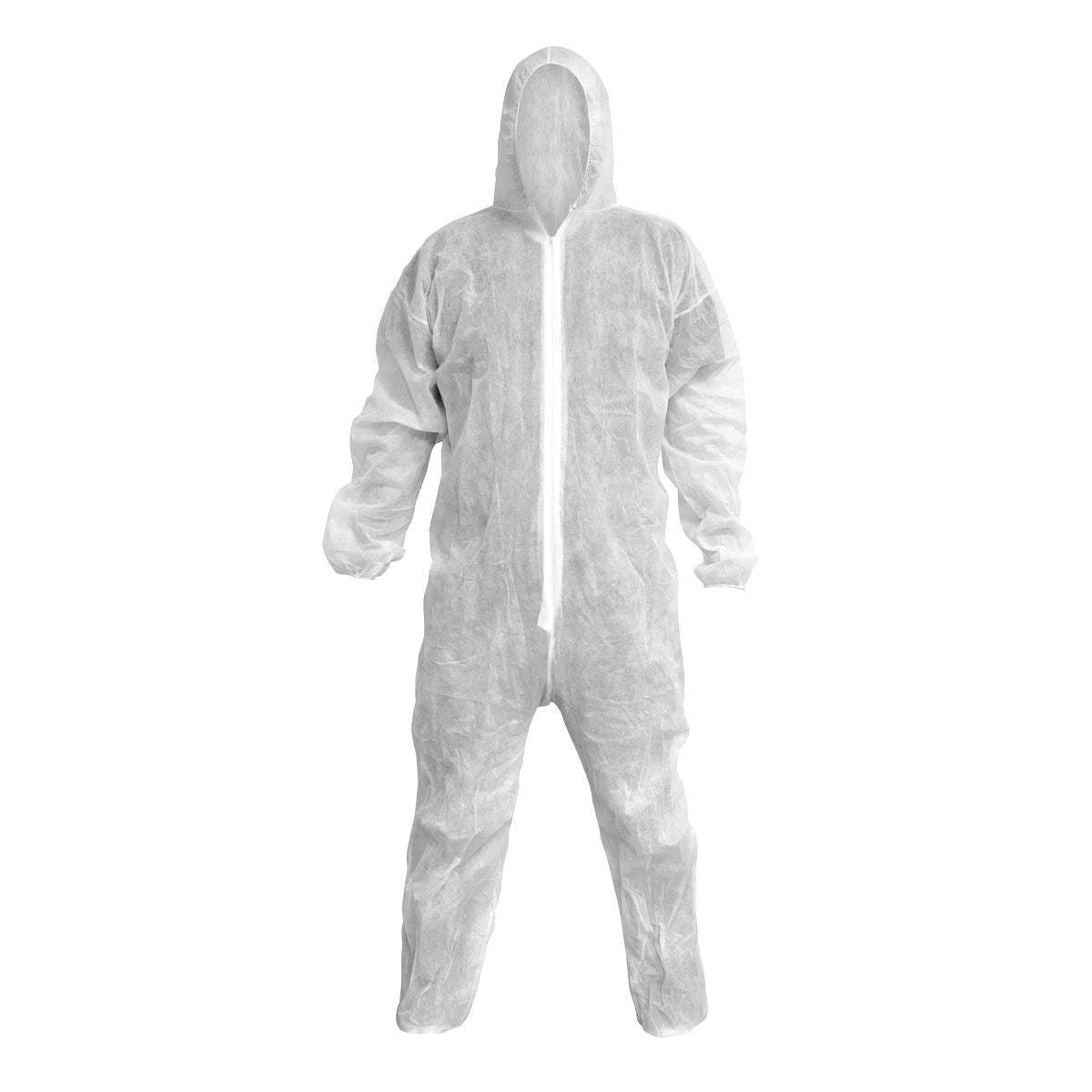 Worksafe by Sealey Disposable Coverall White - X-Large