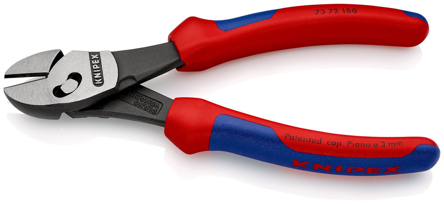 Knipex TwinForce High Performance Diagonal Cutters Cutting Pliers 180mm Multi Component Grips 73 72 180