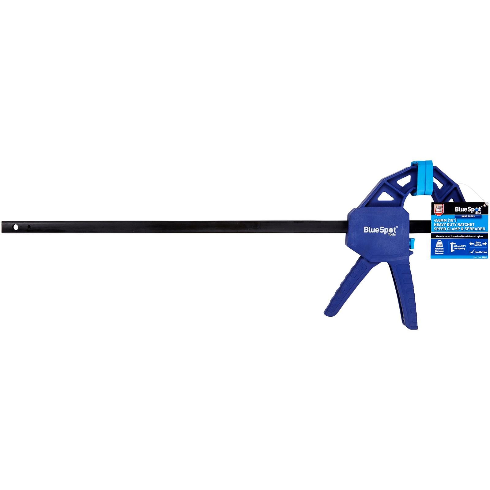 BlueSpot Heavy Duty Ratchet Speed Clamp and Spreader 450mm (18")