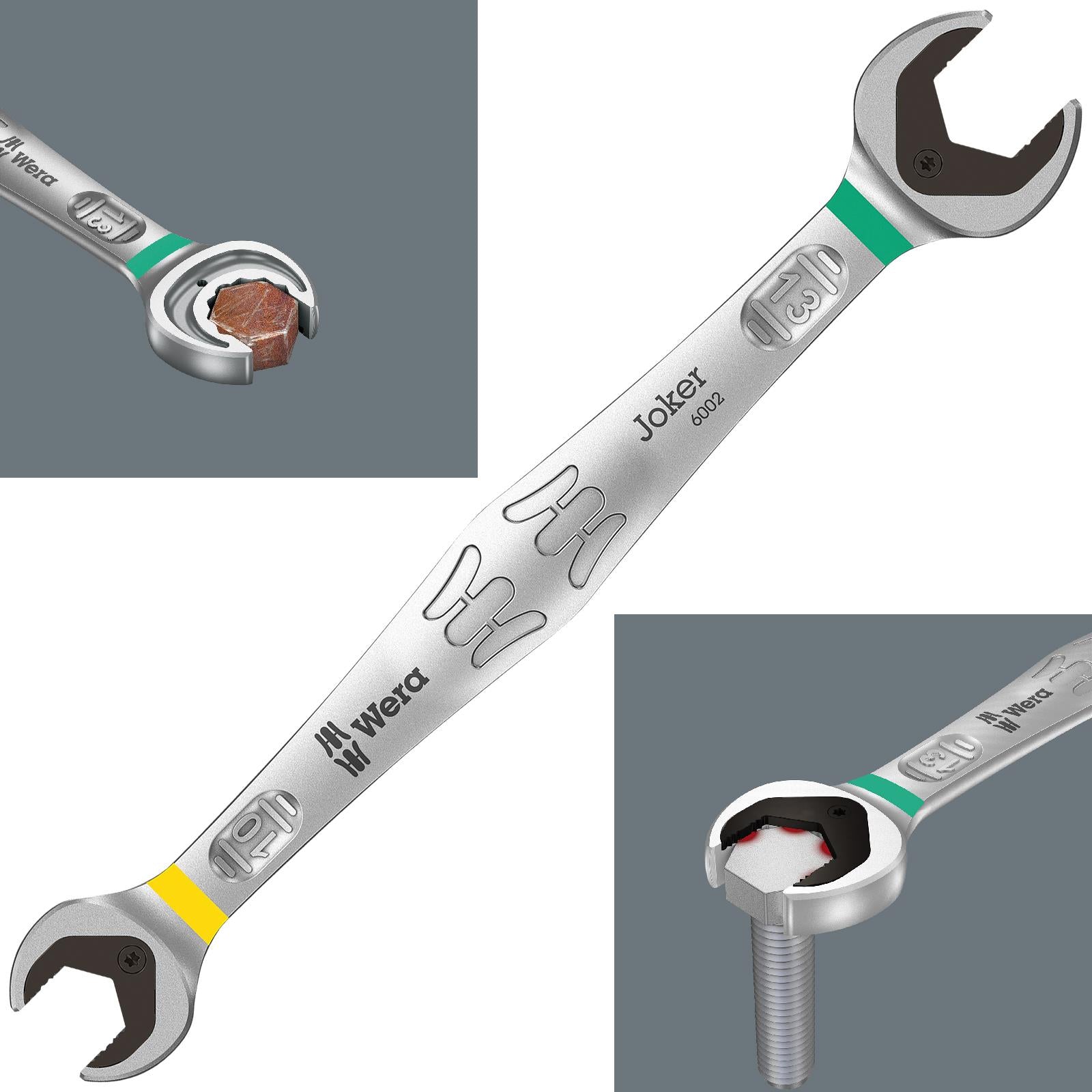 Wera 6002 Joker Double Open Ended Spanner Wrench Metric with Holding Function
