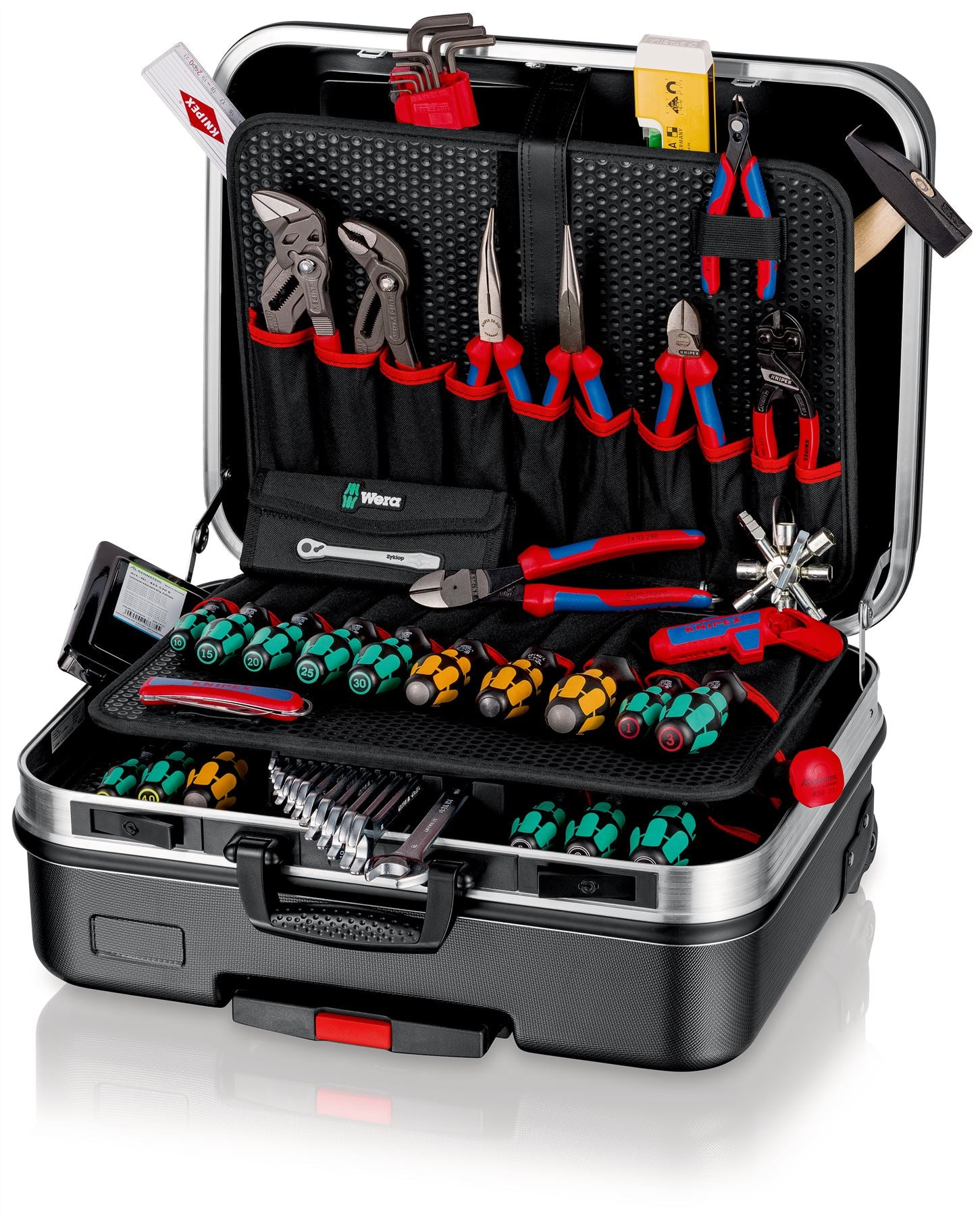 Knipex Tool Case BIG Basic Move Mechanic 79 Pieces with Wera Screwdrivers 00 21 06 M