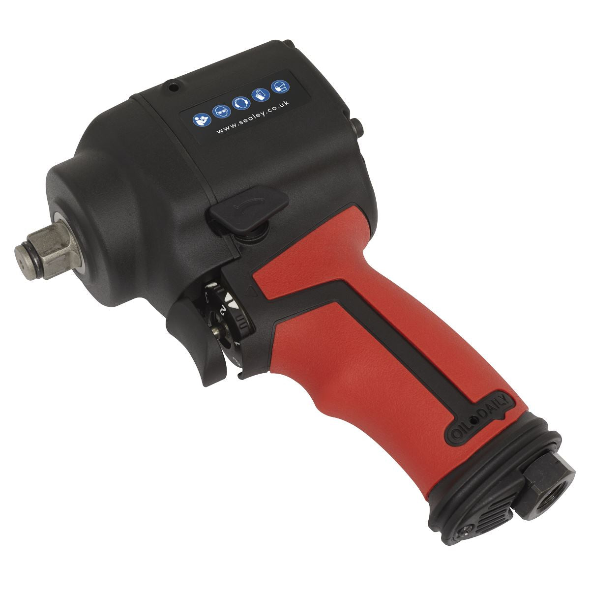 Sealey Premier Air Impact Wrench 1/2"Sq Drive Stubby - Twin Hammer