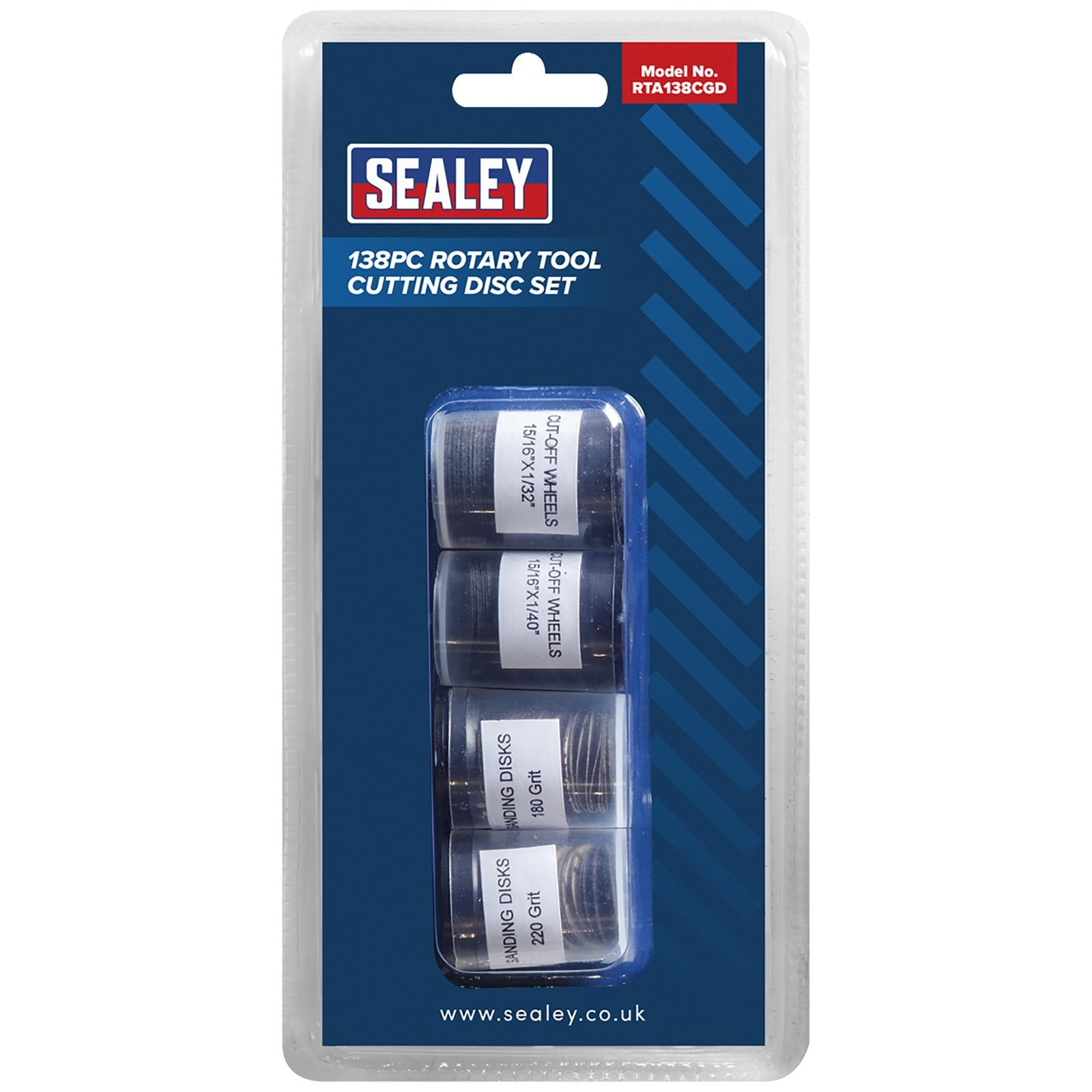 Sealey Rotary Tool Cutting Disc Set 138 Piece