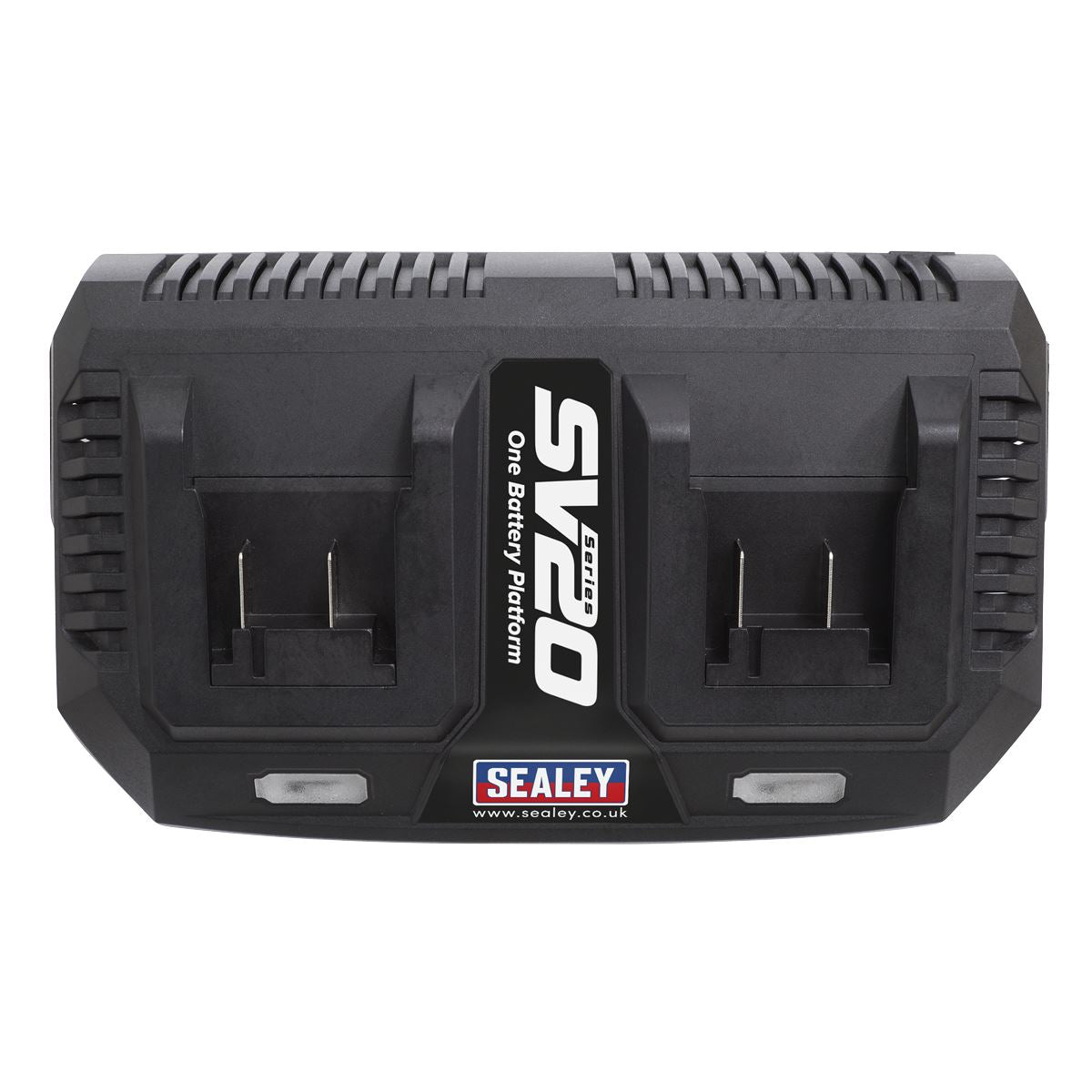 Sealey Dual Battery Charger 20V Lithium-ion for SV20 CP20V Series Cordless Power Tools