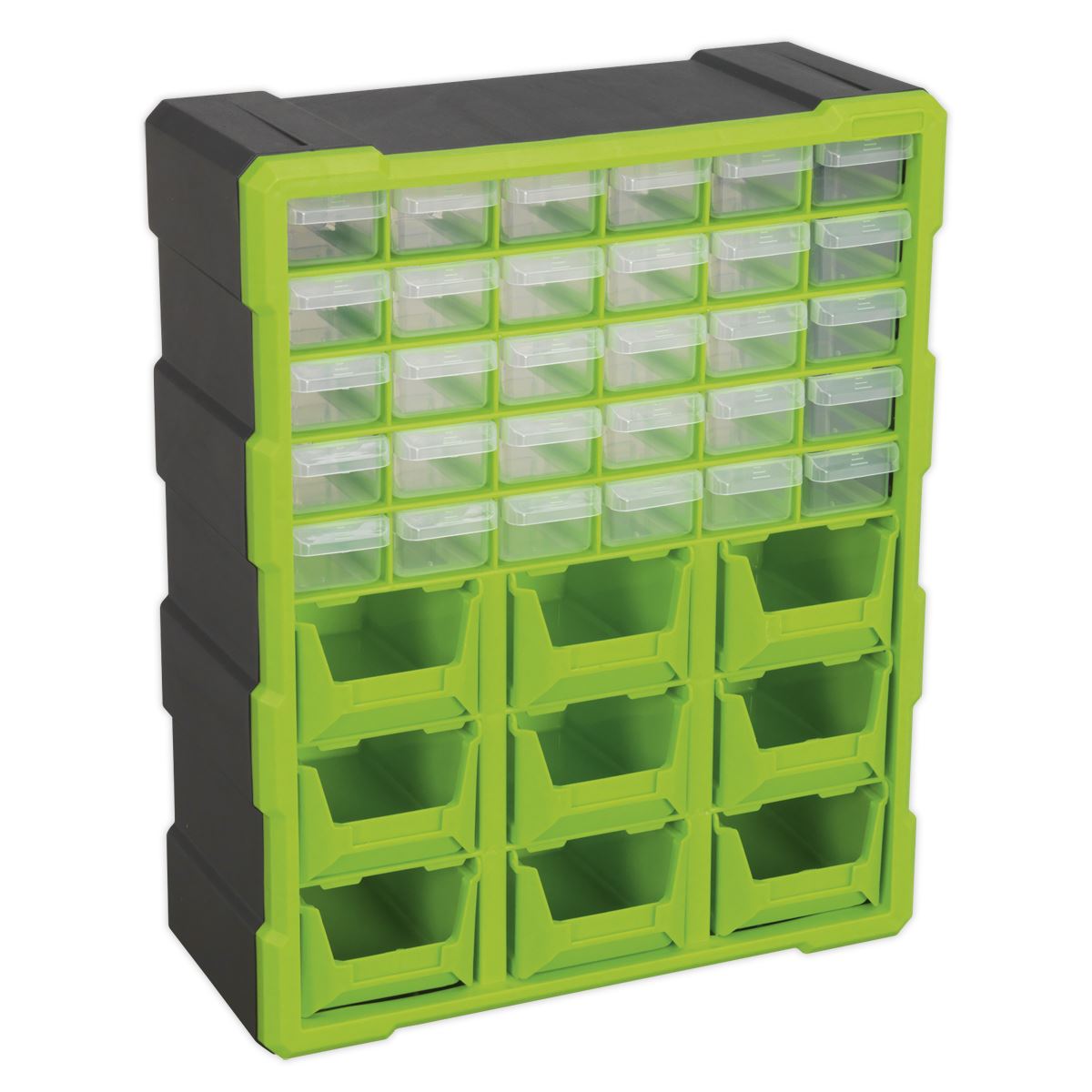 Sealey Cabinet Box 39 Drawer - Green/Black