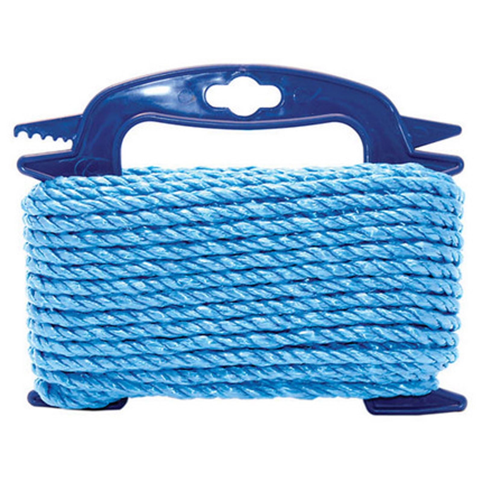 Faithfull Polypropylene Twisted Blue Poly Rope Rot and Mildew Resistant
