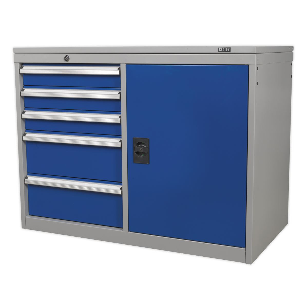 Sealey Premier Industrial Industrial Cabinet/Workstation 5 Drawer & 1 Shelf Locker