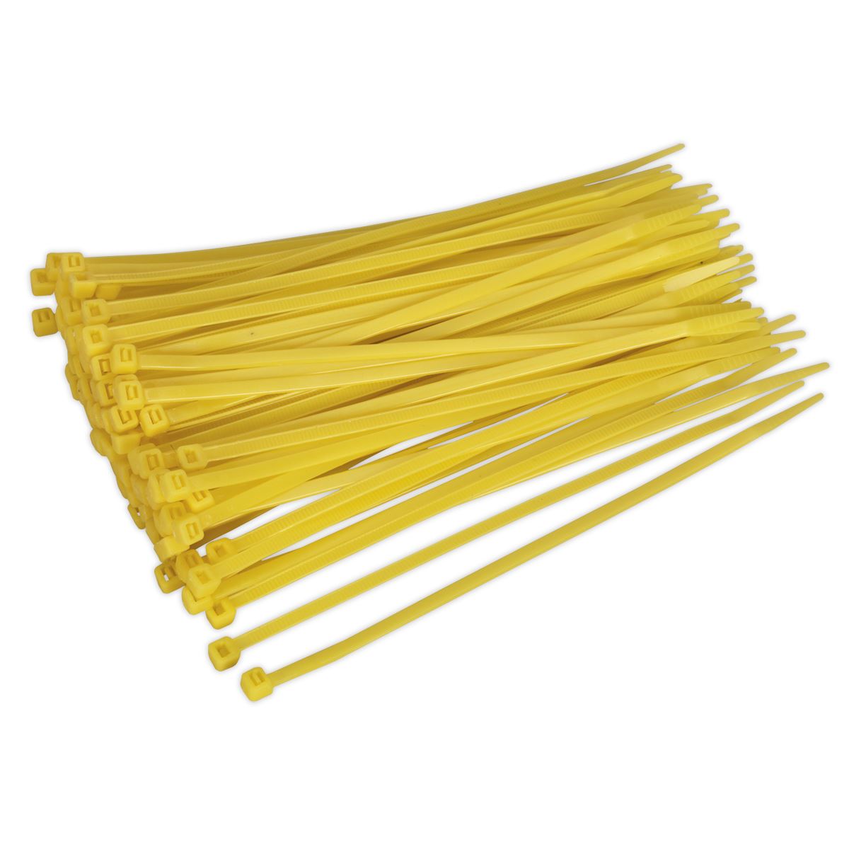 Sealey Cable Tie 200 x 4.4mm Yellow Pack of 100