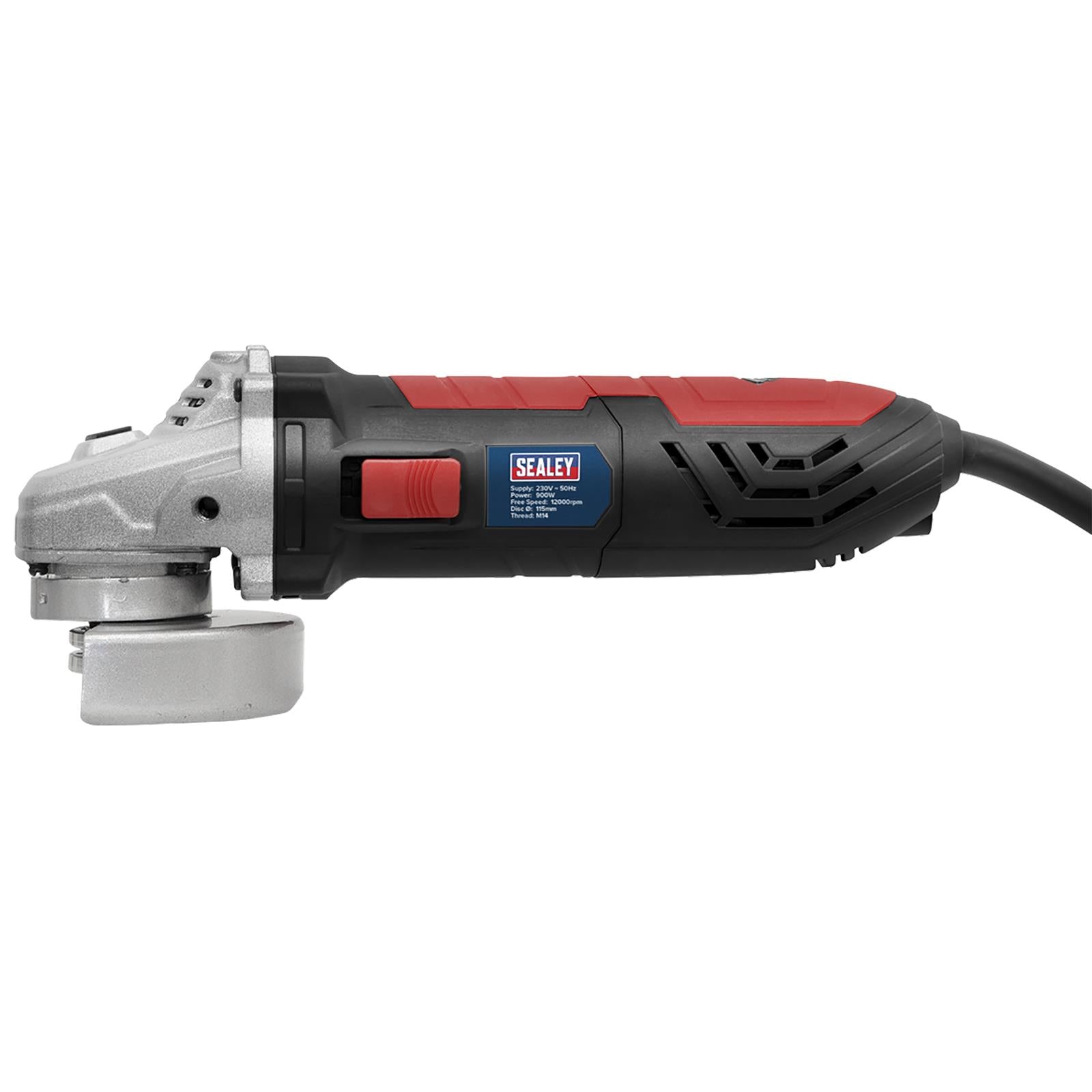 Sealey Angle Grinder 115mm 900W 230V with Side Handle Trade Use