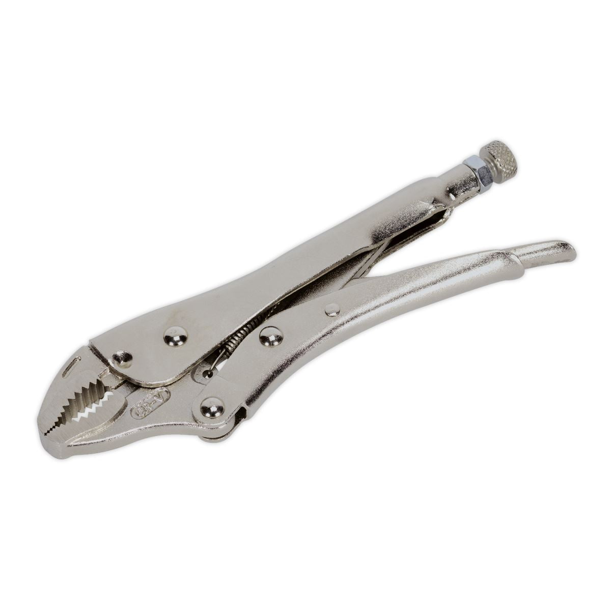 Sealey Premier Locking Pliers Curved Jaws 185mm 0-38mm Capacity