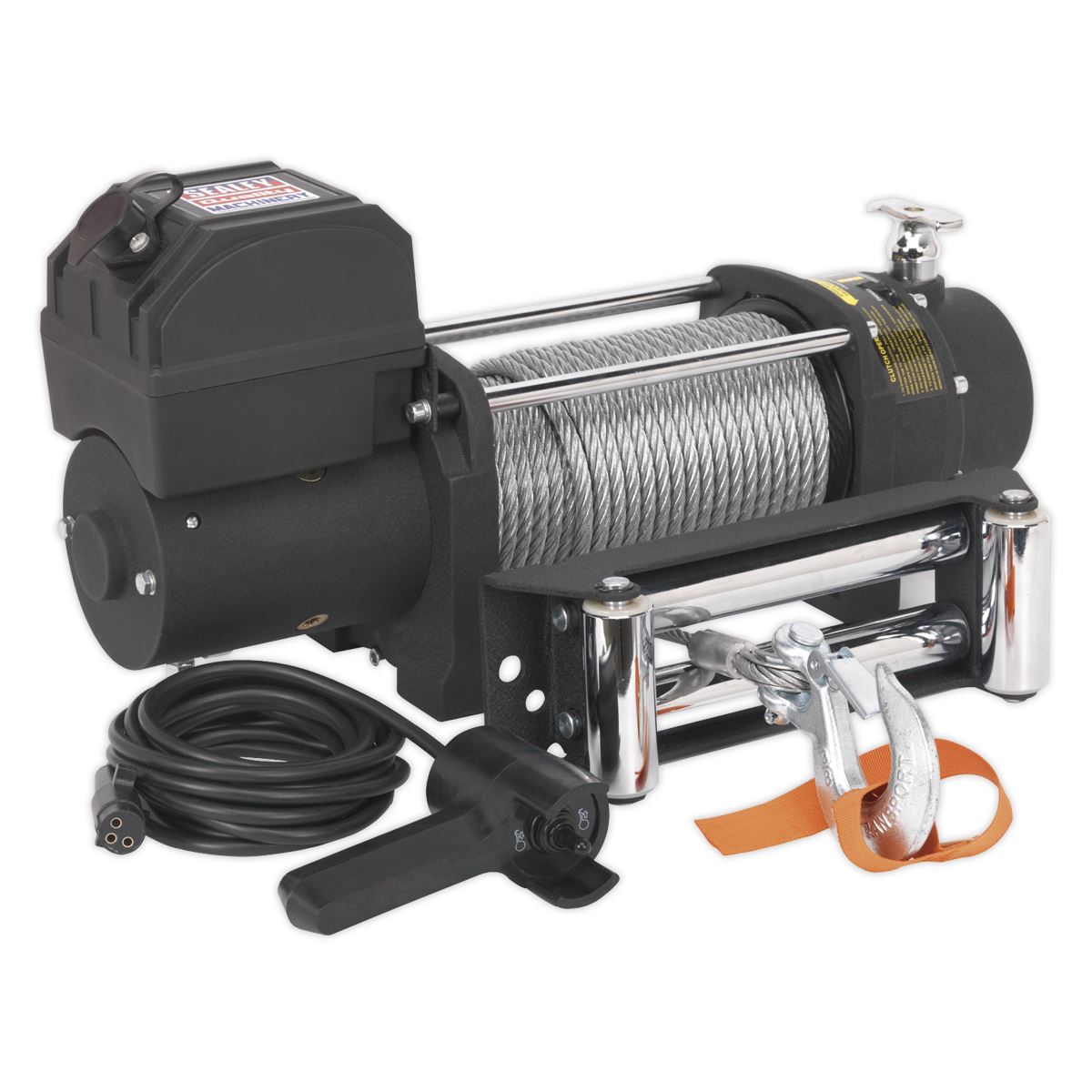 Sealey Premier Self-Recovery Winch 5450kg (12000lb) Line Pull 12V