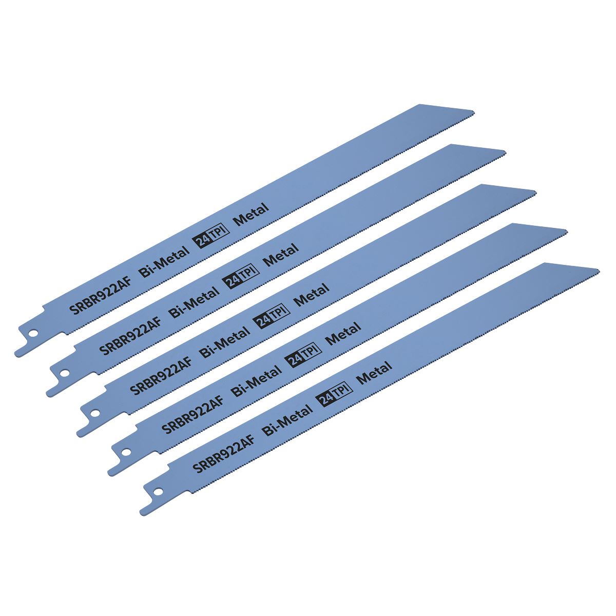 Sealey Reciprocating Saw Blade Metal 230mm 24tpi - Pack of 5
