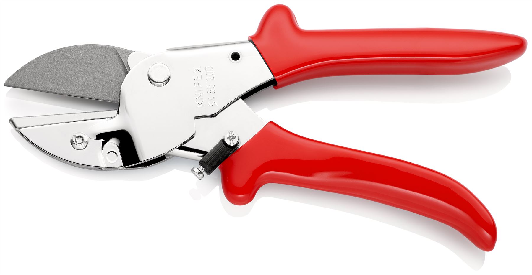 Knipex Anvil Shears 200mm Chrome Plated with Plastic Grips 94 55 200