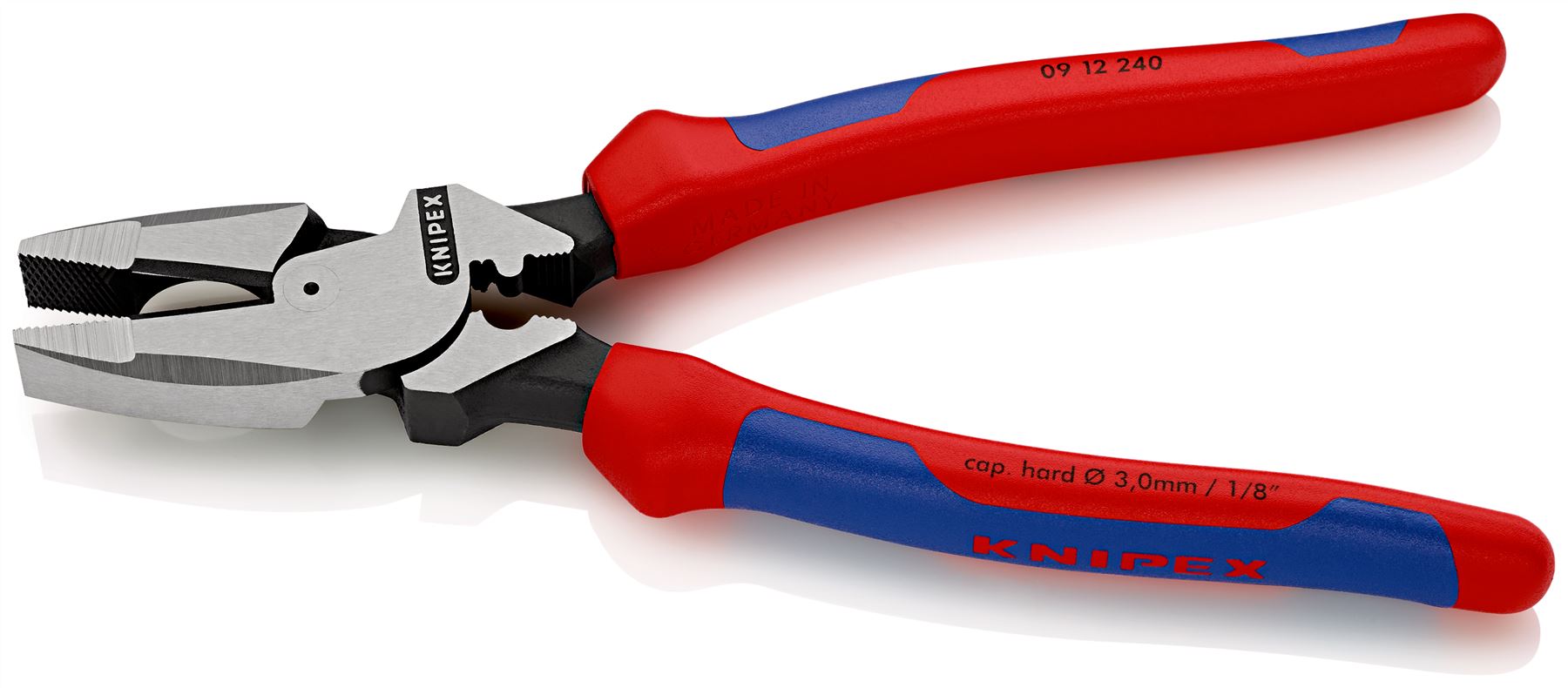 Knipex Linemans Pliers American Style 240mm Multi Component Grips 09 12 240