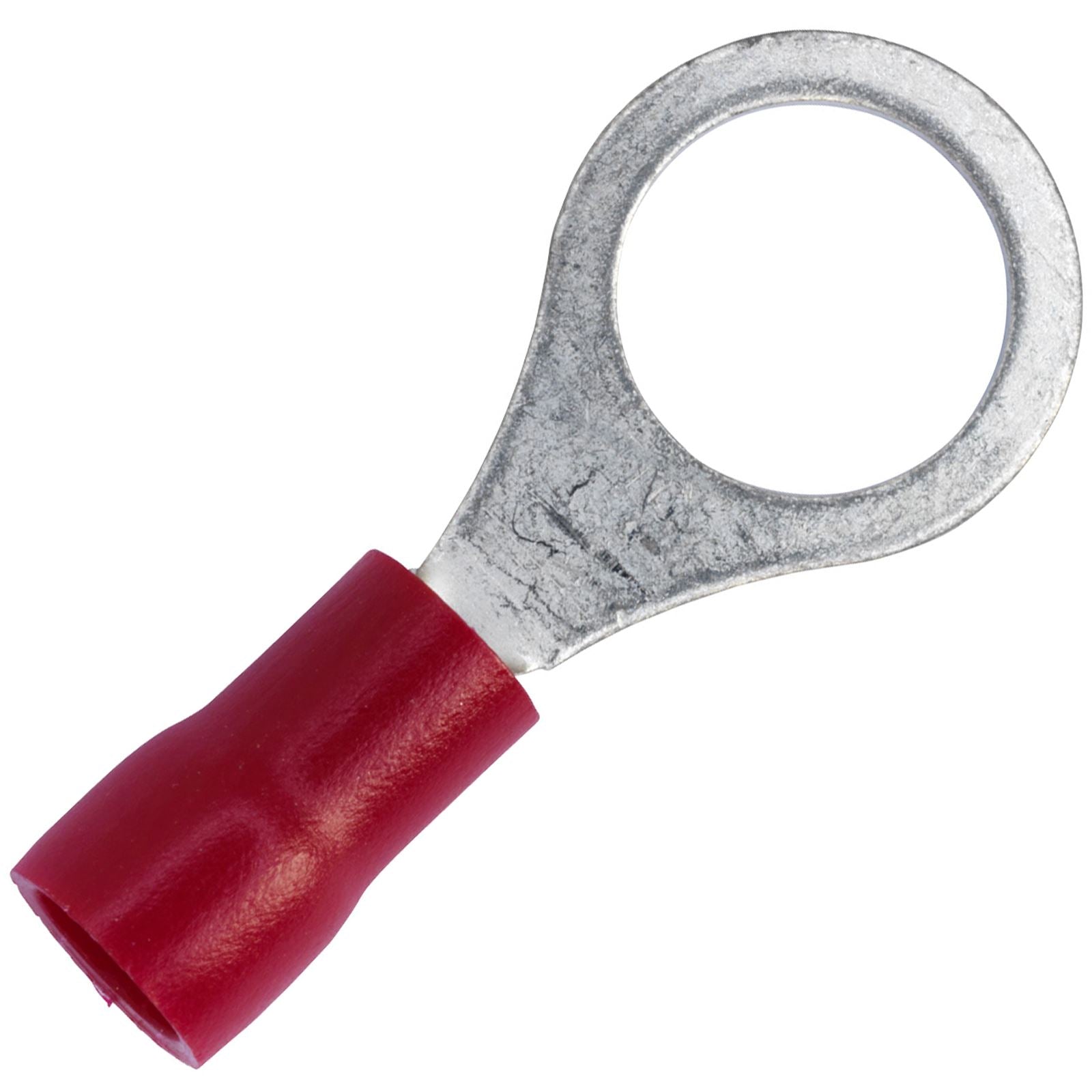 Sealey 100 Pack 8.4mm (5/16") Red Easy Entry Ring Terminal