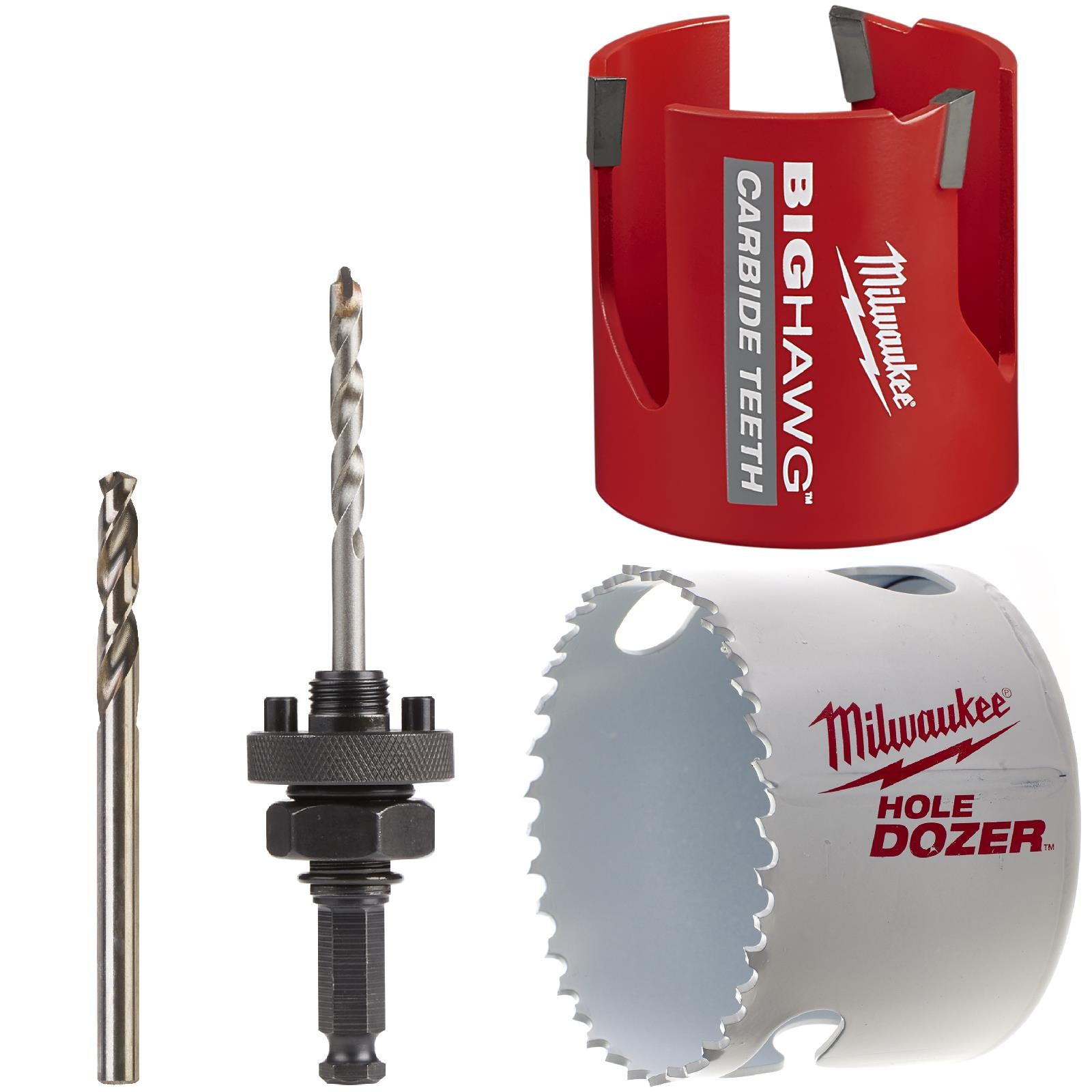 Milwaukee Electricians Holesaw Set Combo Pack Hole Dozer BigHawg 68mm 4 Piece