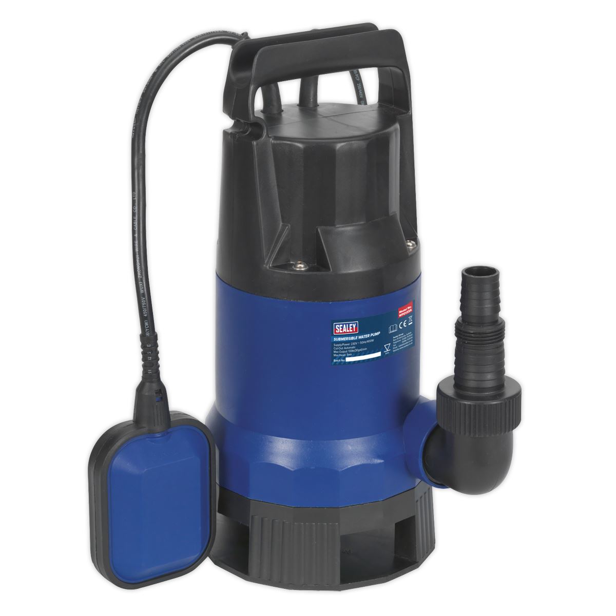 Sealey Submersible Dirty Water Pump Automatic 133L/min 230V