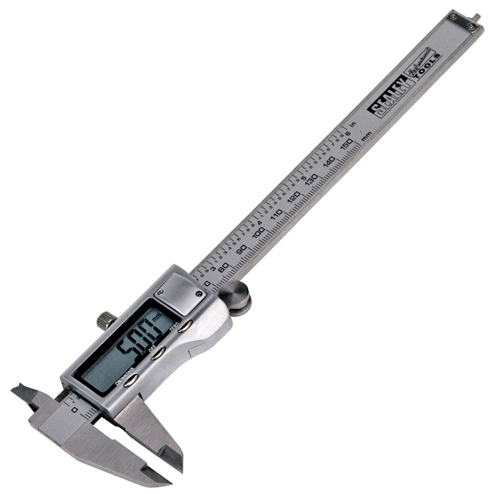 Sealey Premier 0-150mm Stainless Steel Digital Vernier Caliper Micrometer Gauge