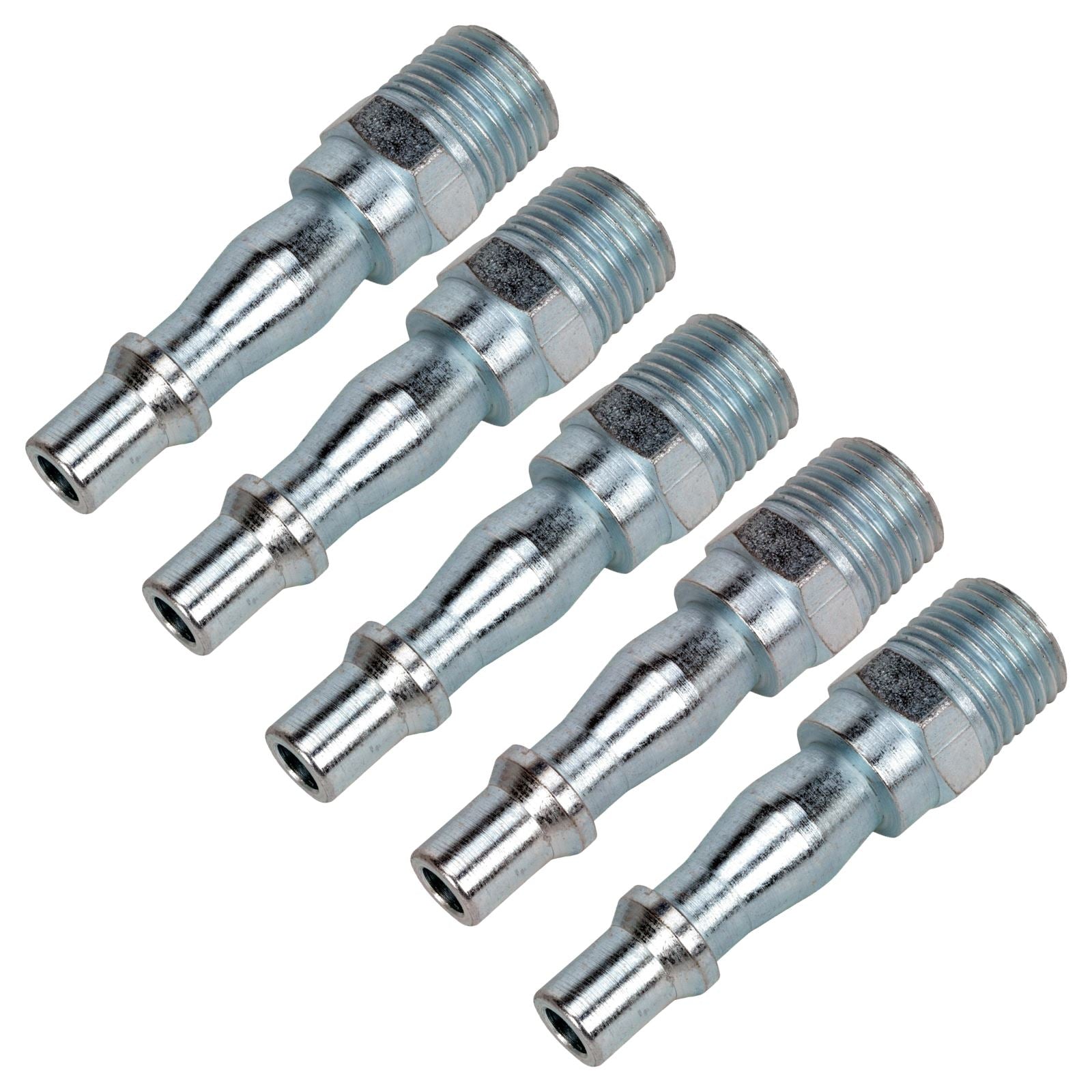 Sealey 5 Pack 1/4" BSPT Male Screwed Bayonet Adaptor Air Line Fitting Connector