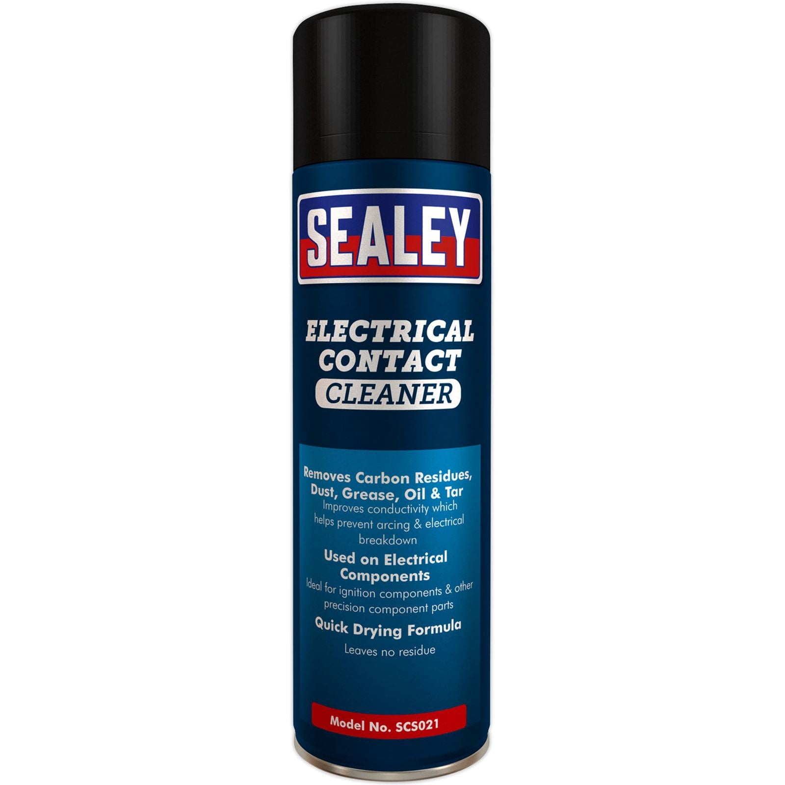 Sealey 500ml Electrical Contact Cleaner Oil Grease Dust Remover Quick Dry