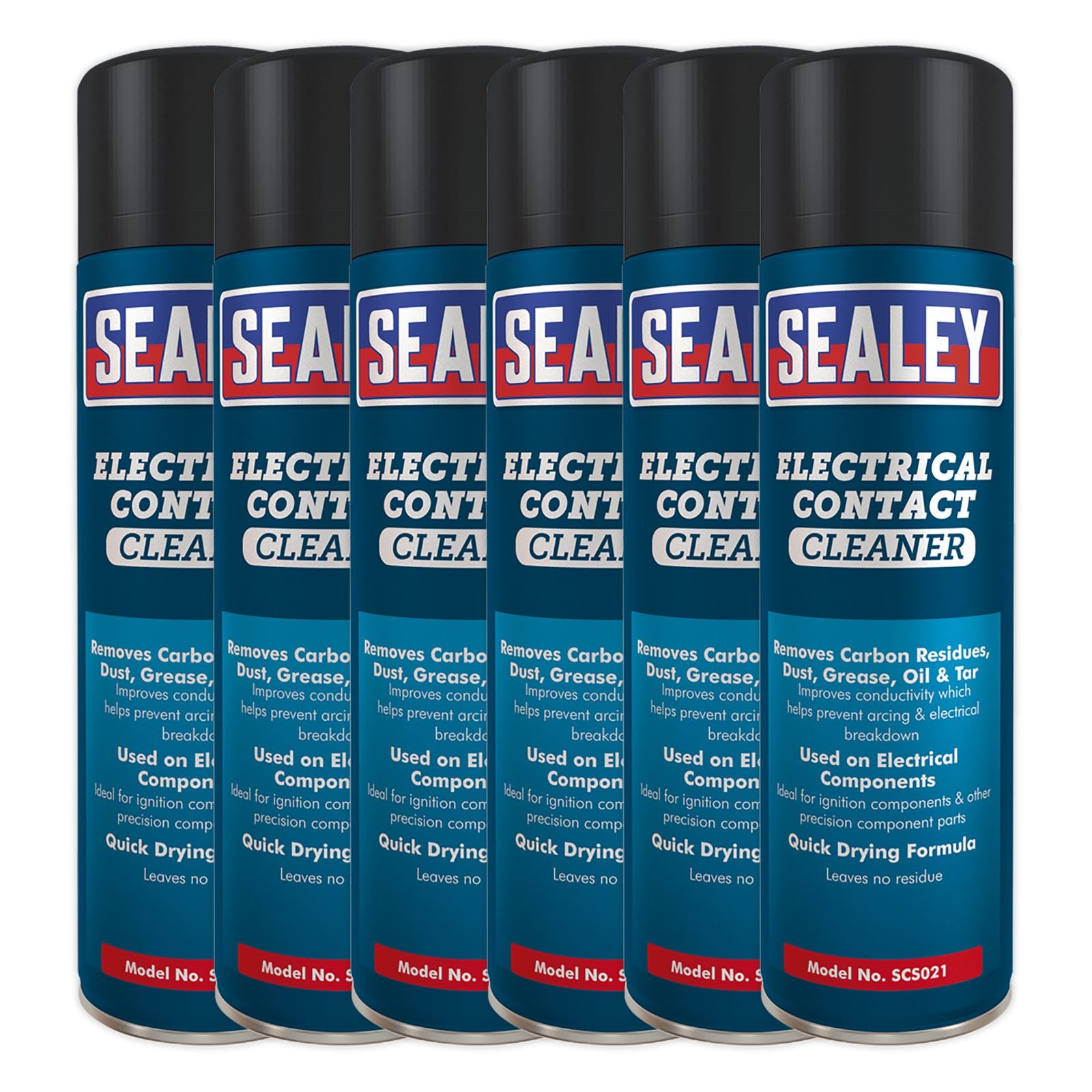 Sealey 6 Pack 500ml Electrical Contact Cleaner