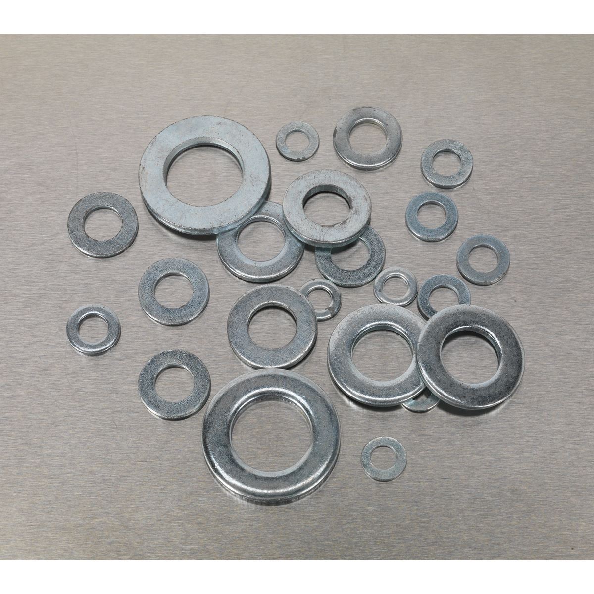 Sealey 1070 Piece Flat Washer Assortment DIN 125 M5-M16 Form A Metric