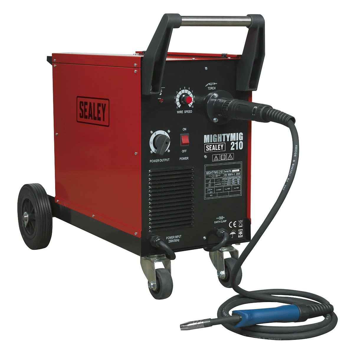Sealey Professional Gas/No-Gas MIG Welder 210A with Euro Torch
