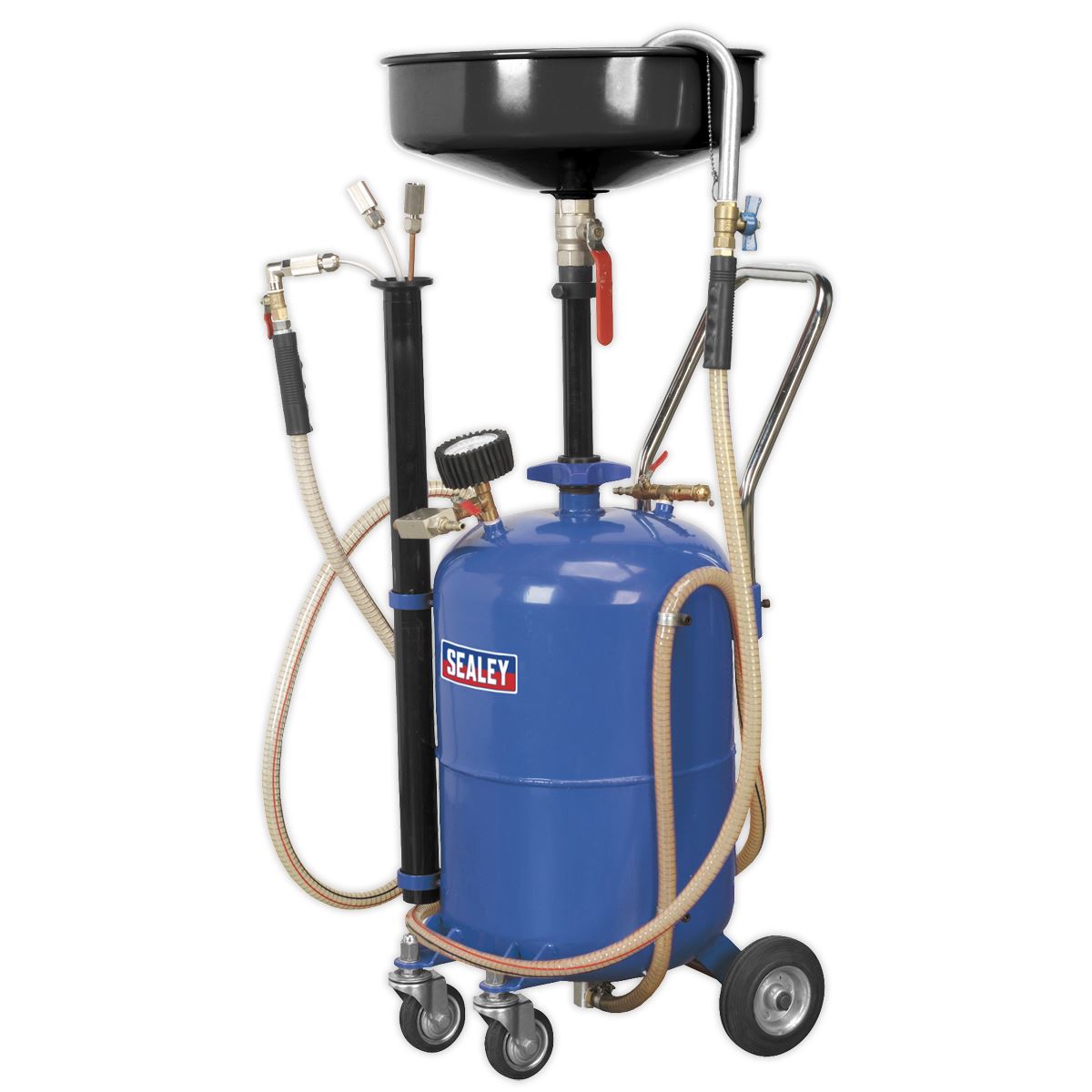 Sealey Mobile Oil Drainer with Probes 35L Air Discharge
