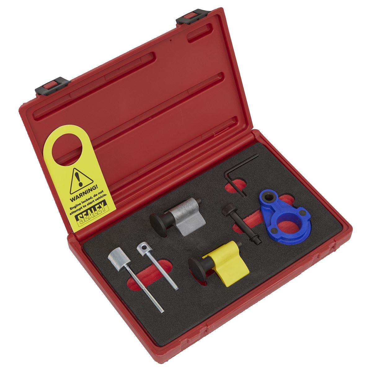 Sealey Diesel Engine Timing Tool Kit 1.2D/1.4D/1.6D/2.0D - for VAG, Ford & Mitsubishi - Belt Drive