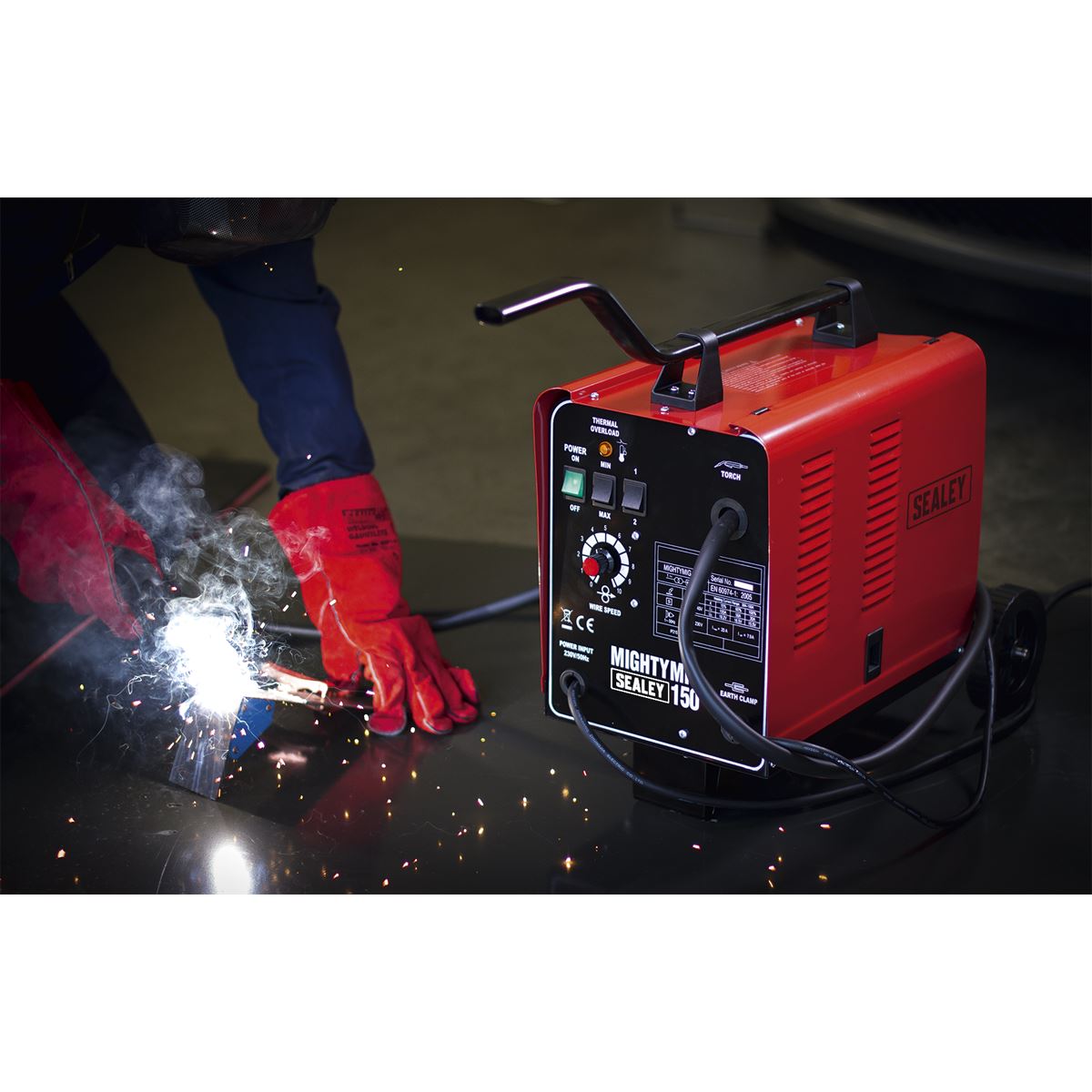 Sealey Professional Gas/No-Gas MIG Welder 150A 230V