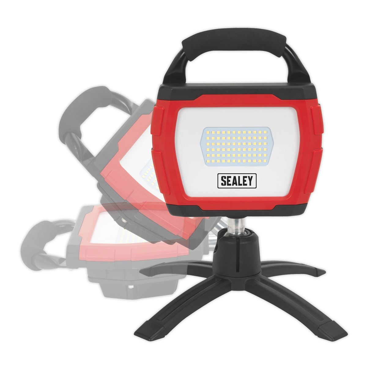 Sealey Rechargeable 360° Floodlight 36W SMD LED Portable Red Lithium-ion