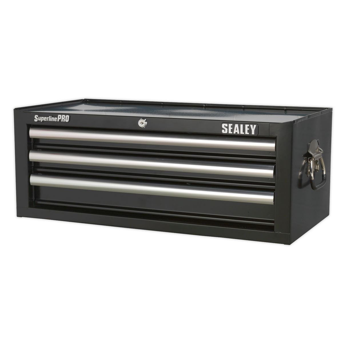 Sealey Superline Pro Mid-Box 3 Drawer with Ball-Bearing Slides - Black