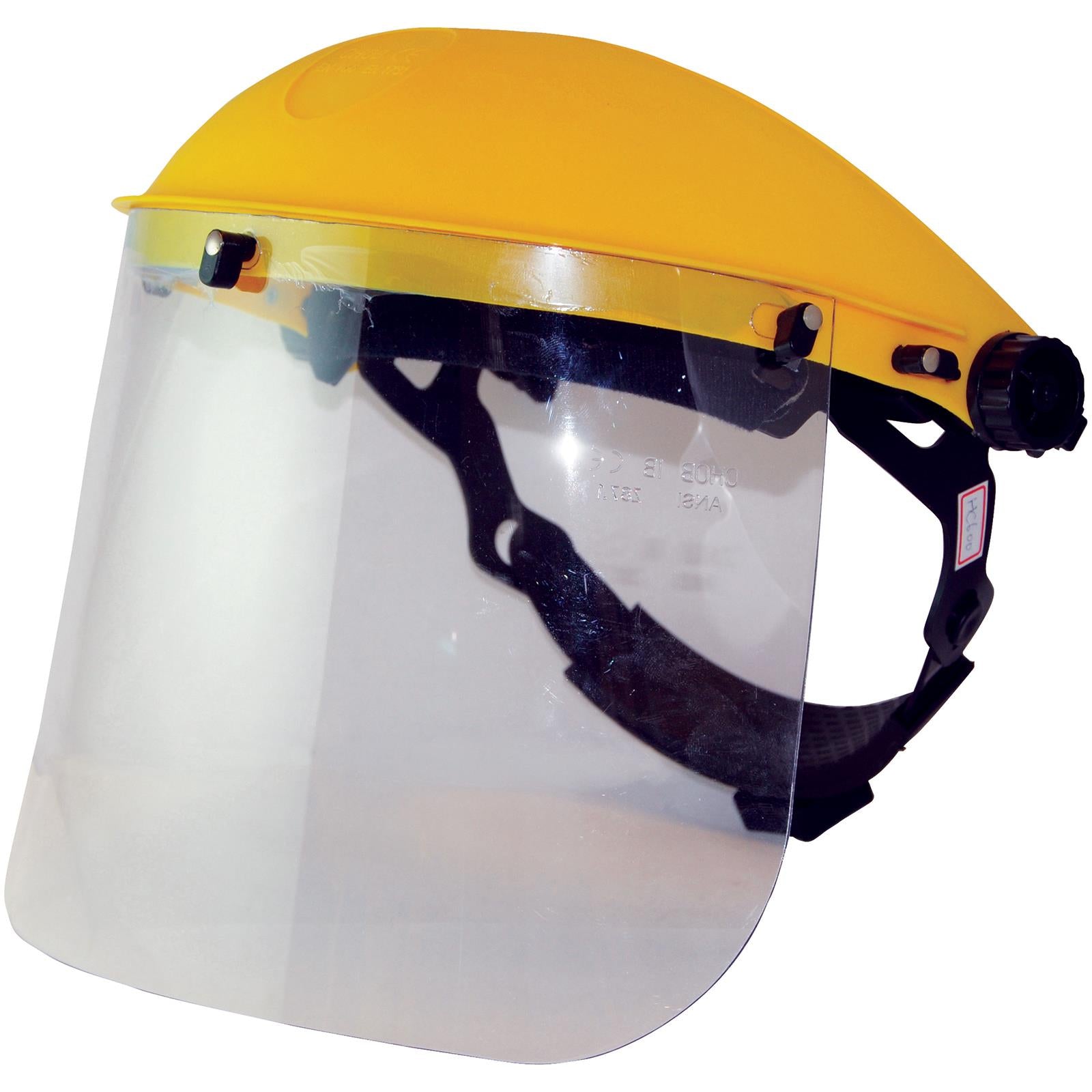 Silverline Visor Face Shield With Ratchet Adjustment Resistant Helmet