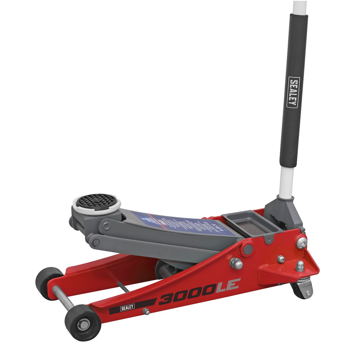 Sealey Low Profile Trolley Jack with Rocket Lift 3 Tonne - Red