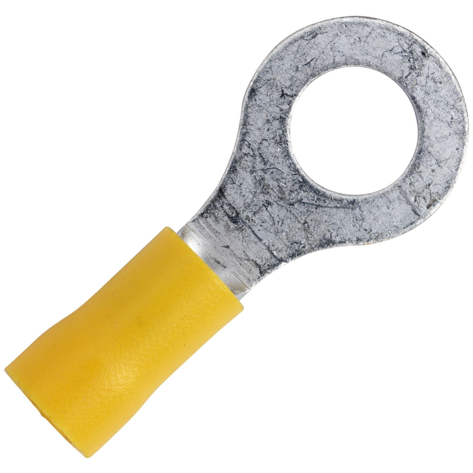 Sealey 100 Pack 8.4mm (5/16") Yellow Easy Entry Ring Terminal