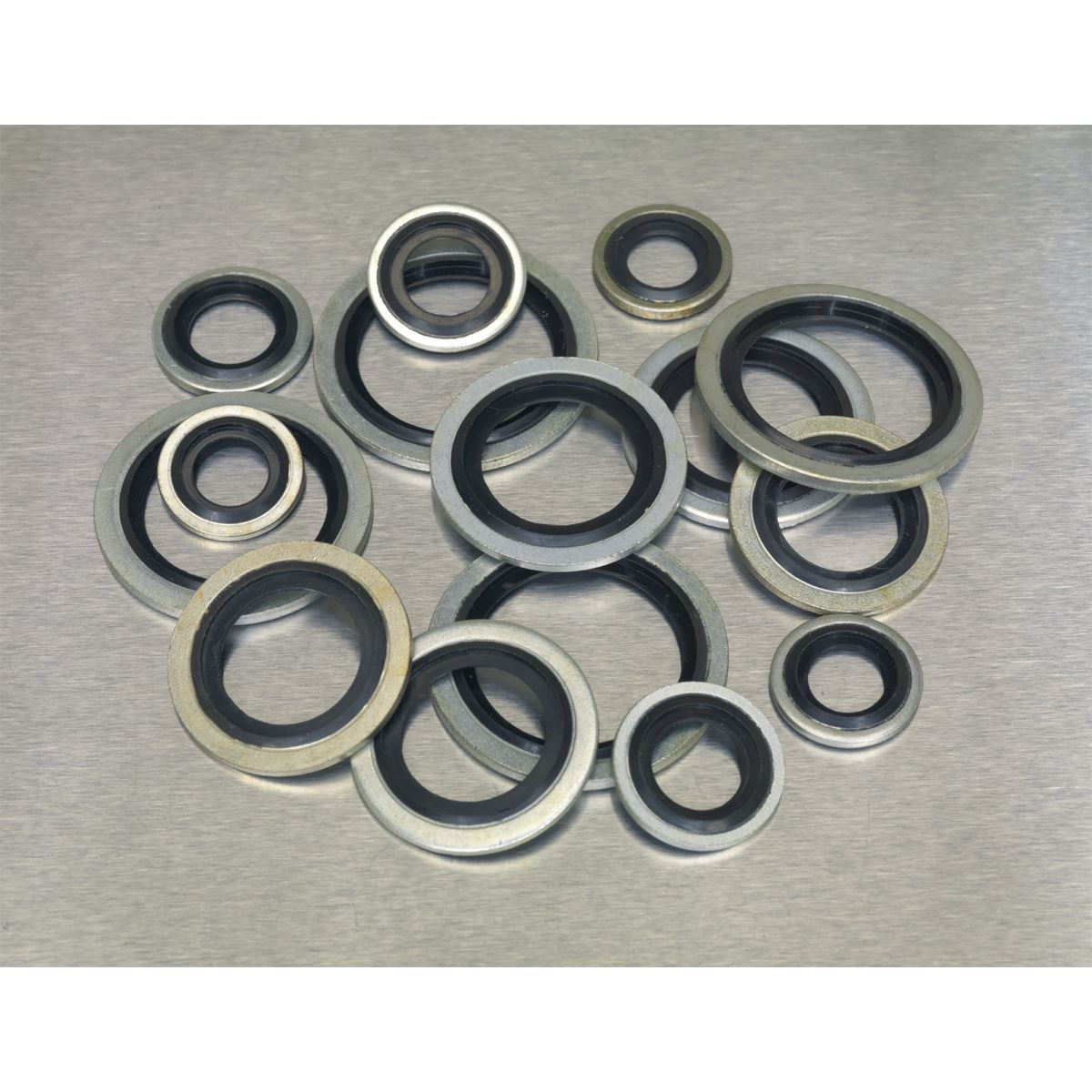Sealey Bonded Seal (Dowty Seal) Assortment 88pc - Metric