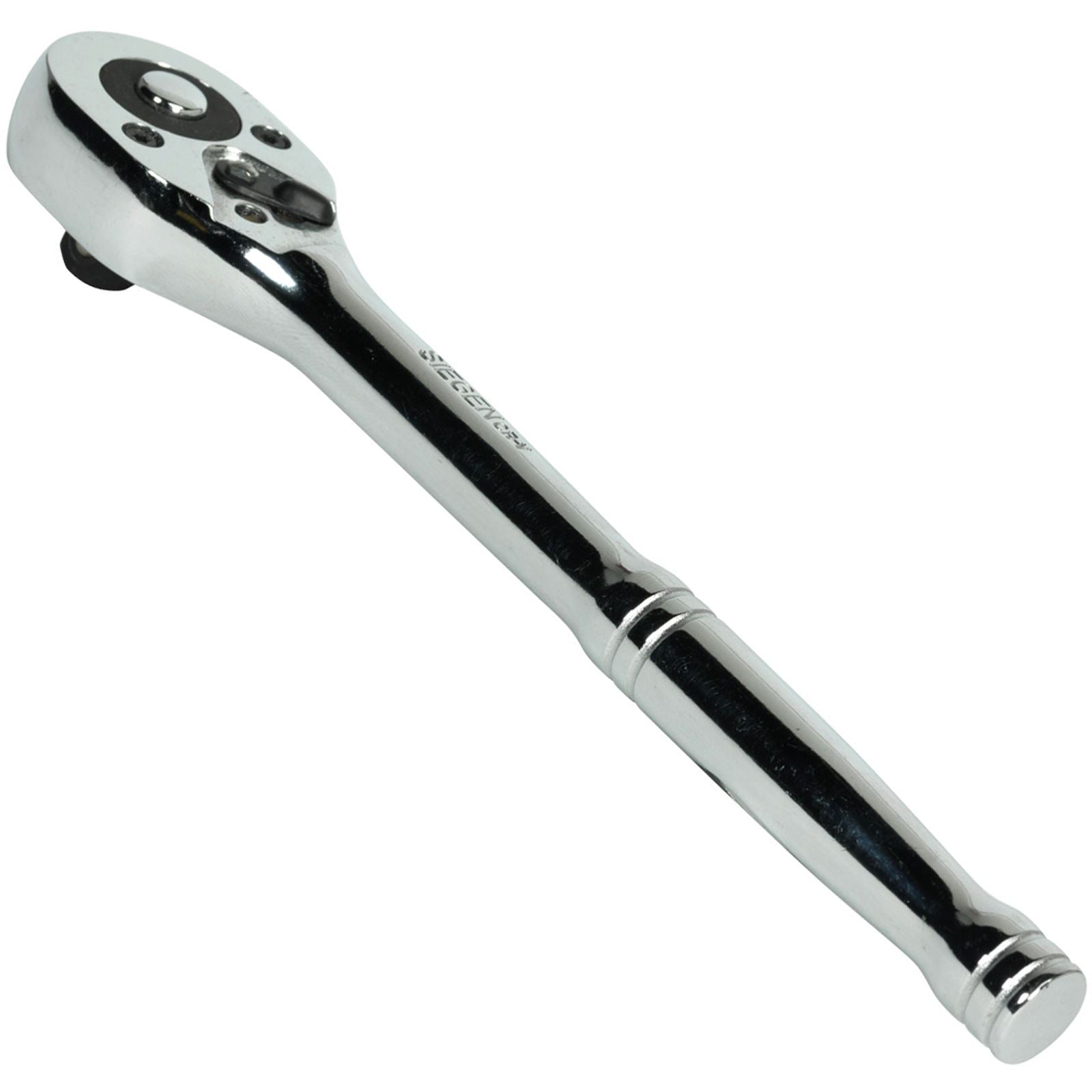 Siegen 3/8" Drive Pear Head Ratchet Wrench with Flip Reverse 45 Tooth Slim Style