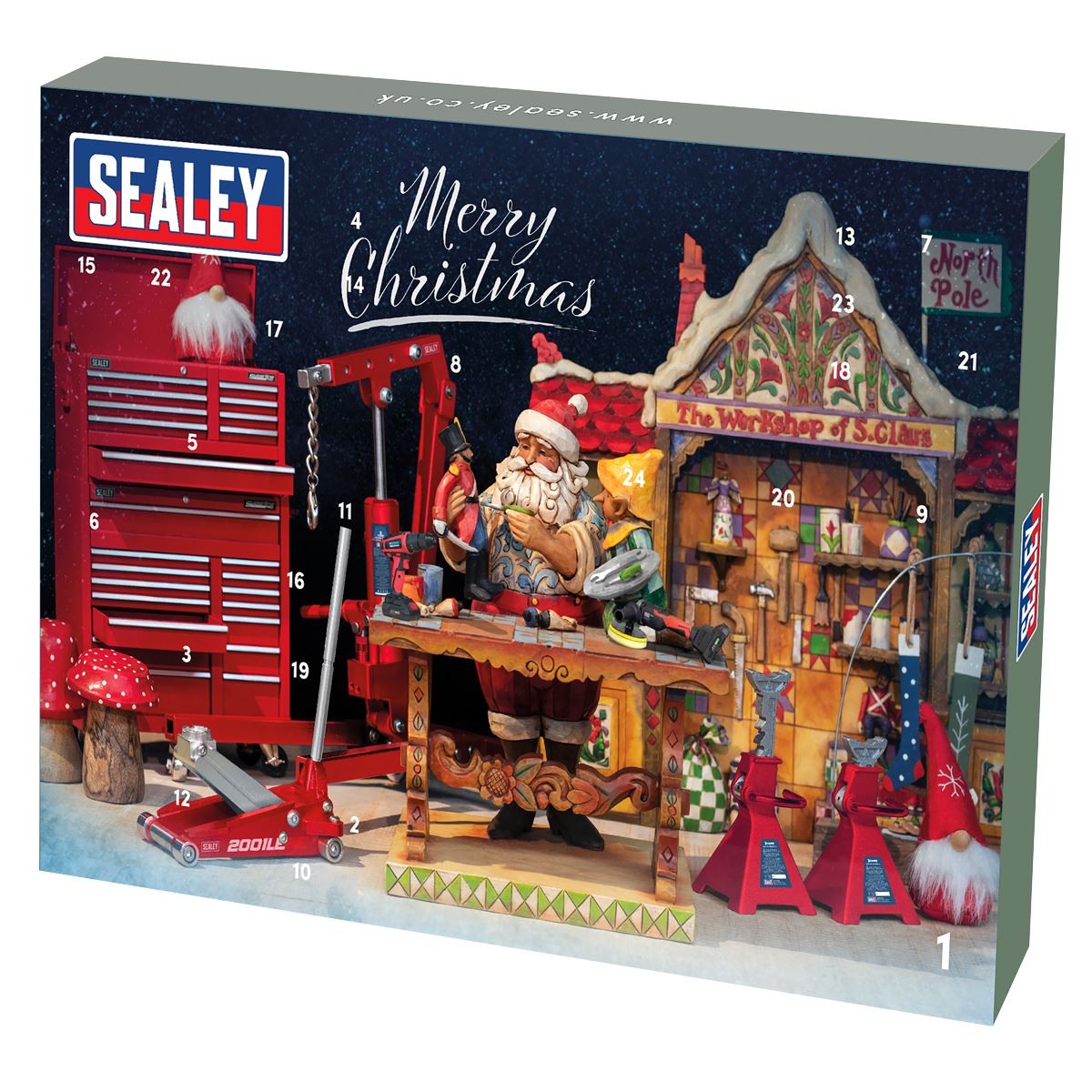 Sealey Premier Ratchet, Screwdriver, Hex Key & Bit Set 35pc Advent Calendar