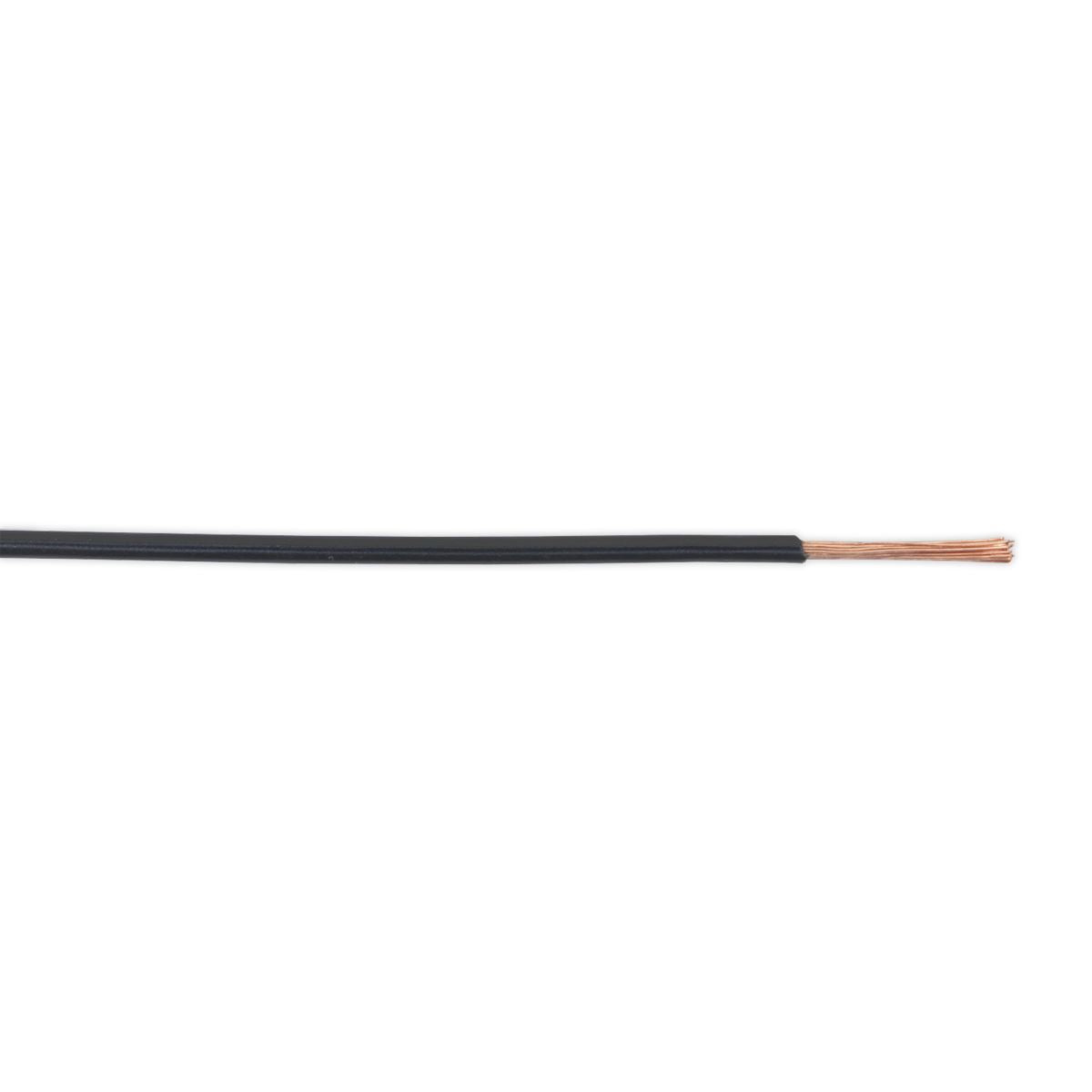 Sealey Automotive Cable Thin Wall Single 1mm² 32/0.20mm 50m Black