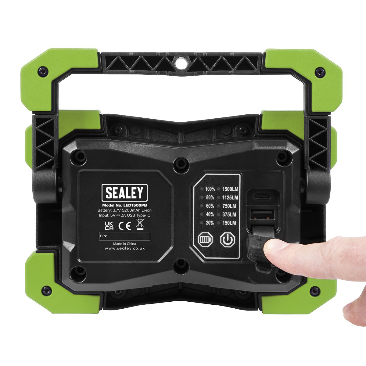 Sealey 15W COB LED Portable Floodlight and Power Bank