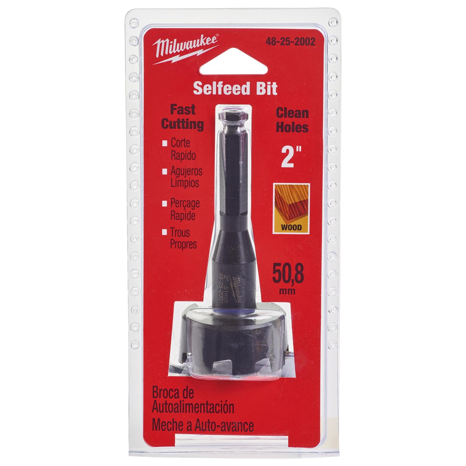 Milwaukee Self Feed Forstner Wood Drill Bits 25.4-117mm