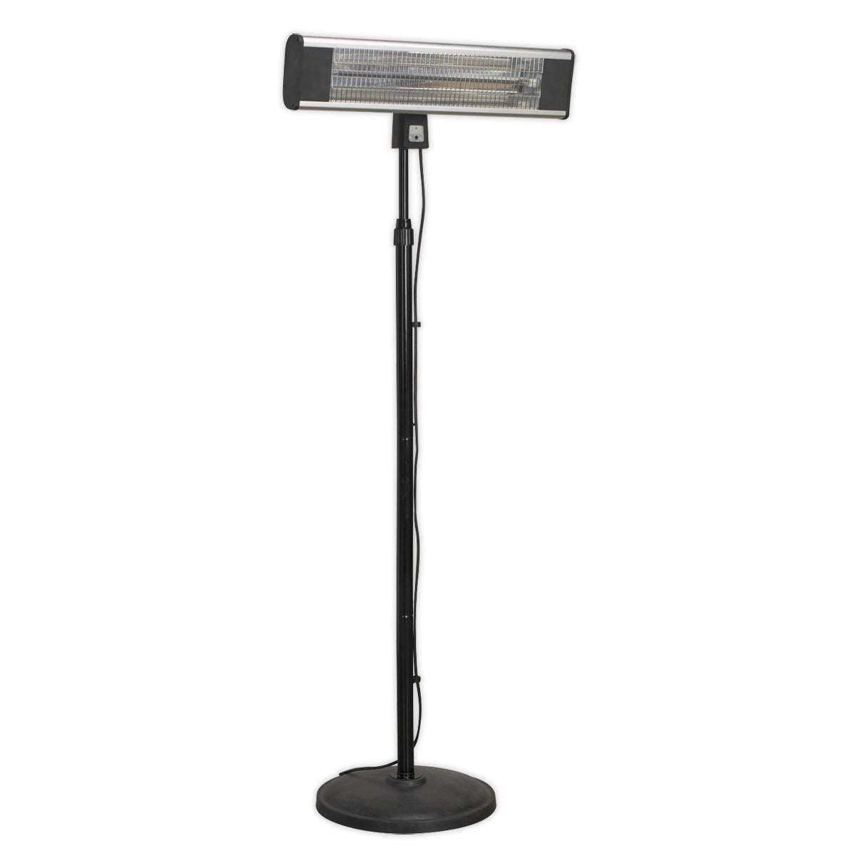 Sealey High Efficiency Carbon Fibre Infrared Patio Heater 1800W/230V with Telescopic Floor Stand